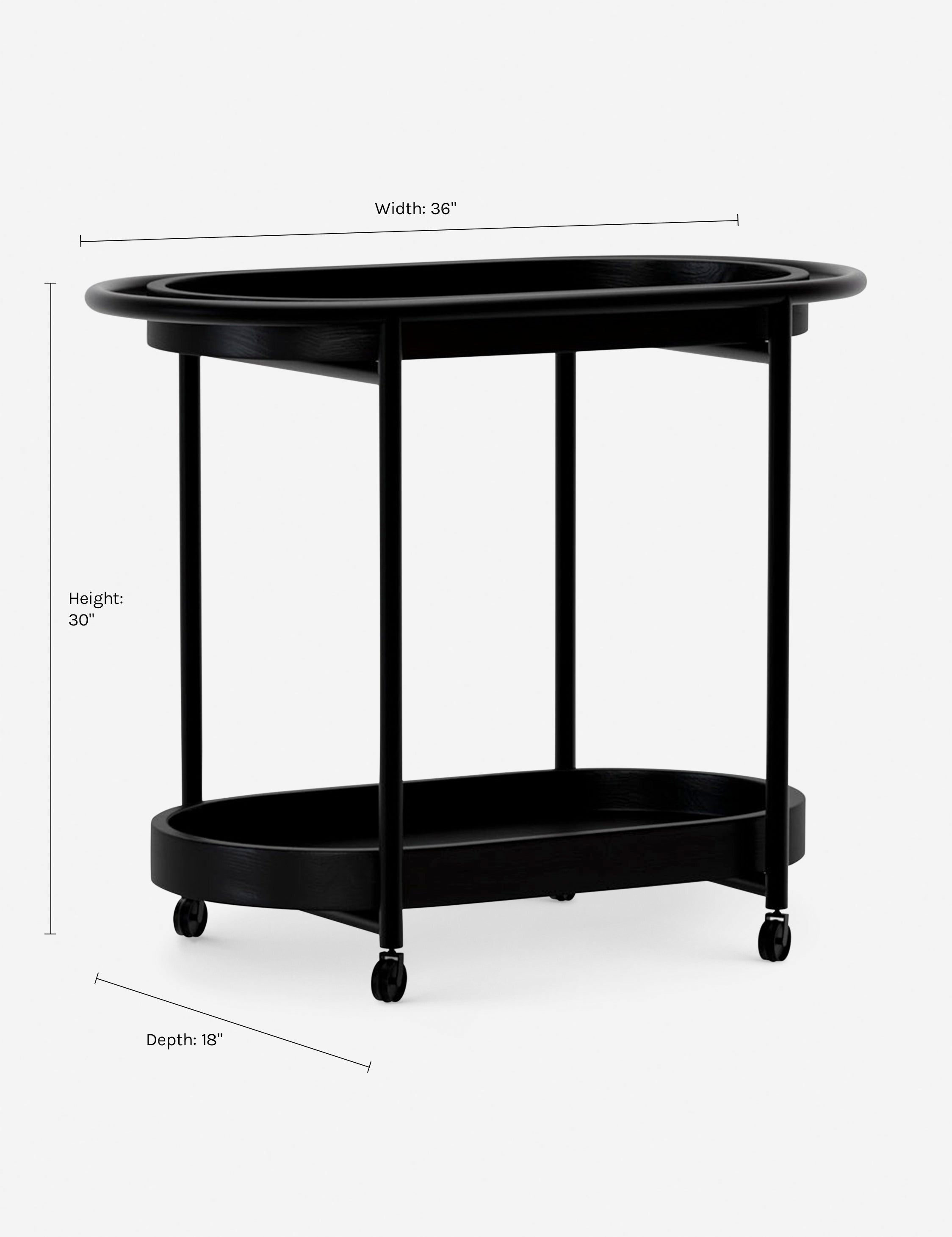 Les Bar Cart - Black