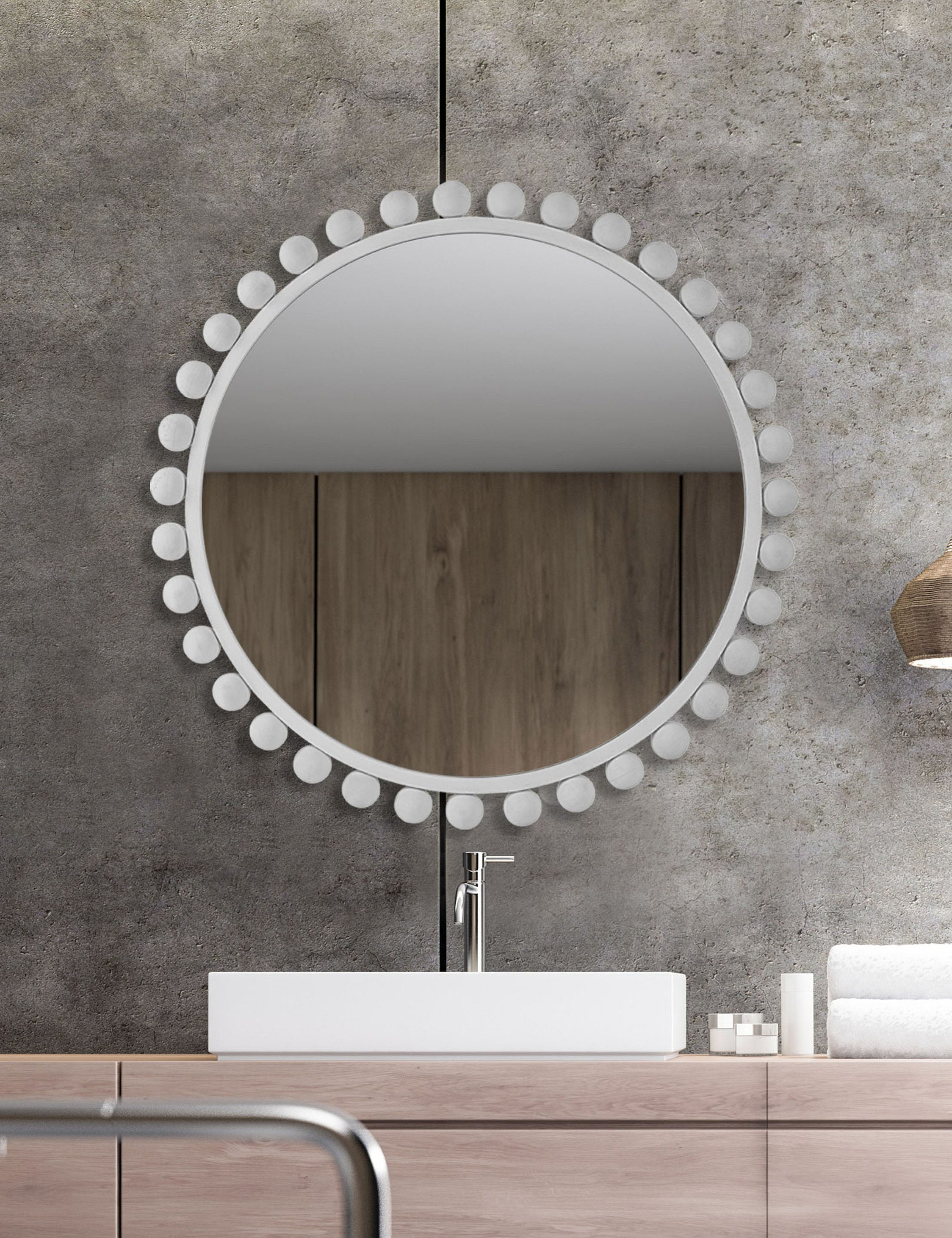 Megs Mirror - White