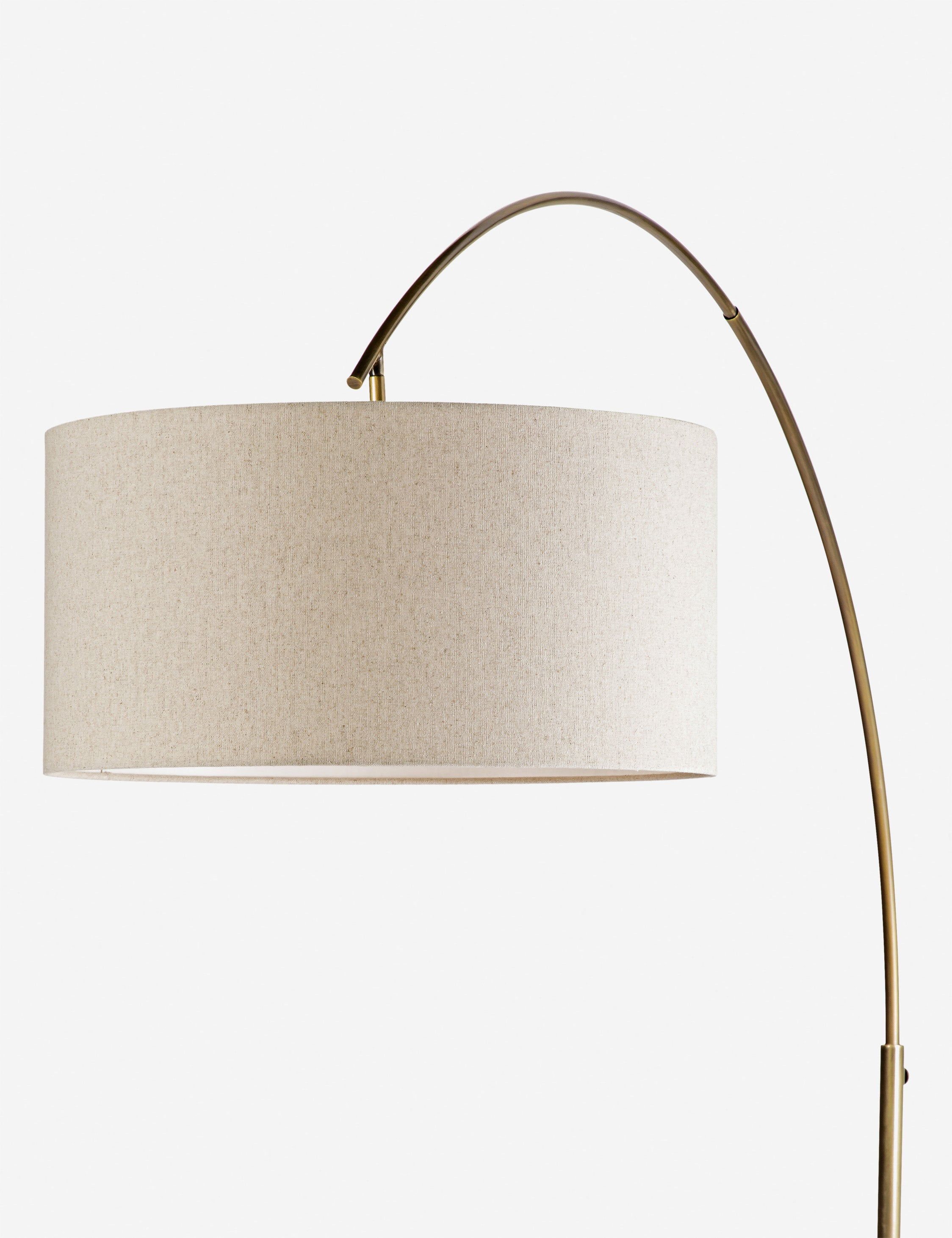 Linus Arc Floor Lamp - Brown