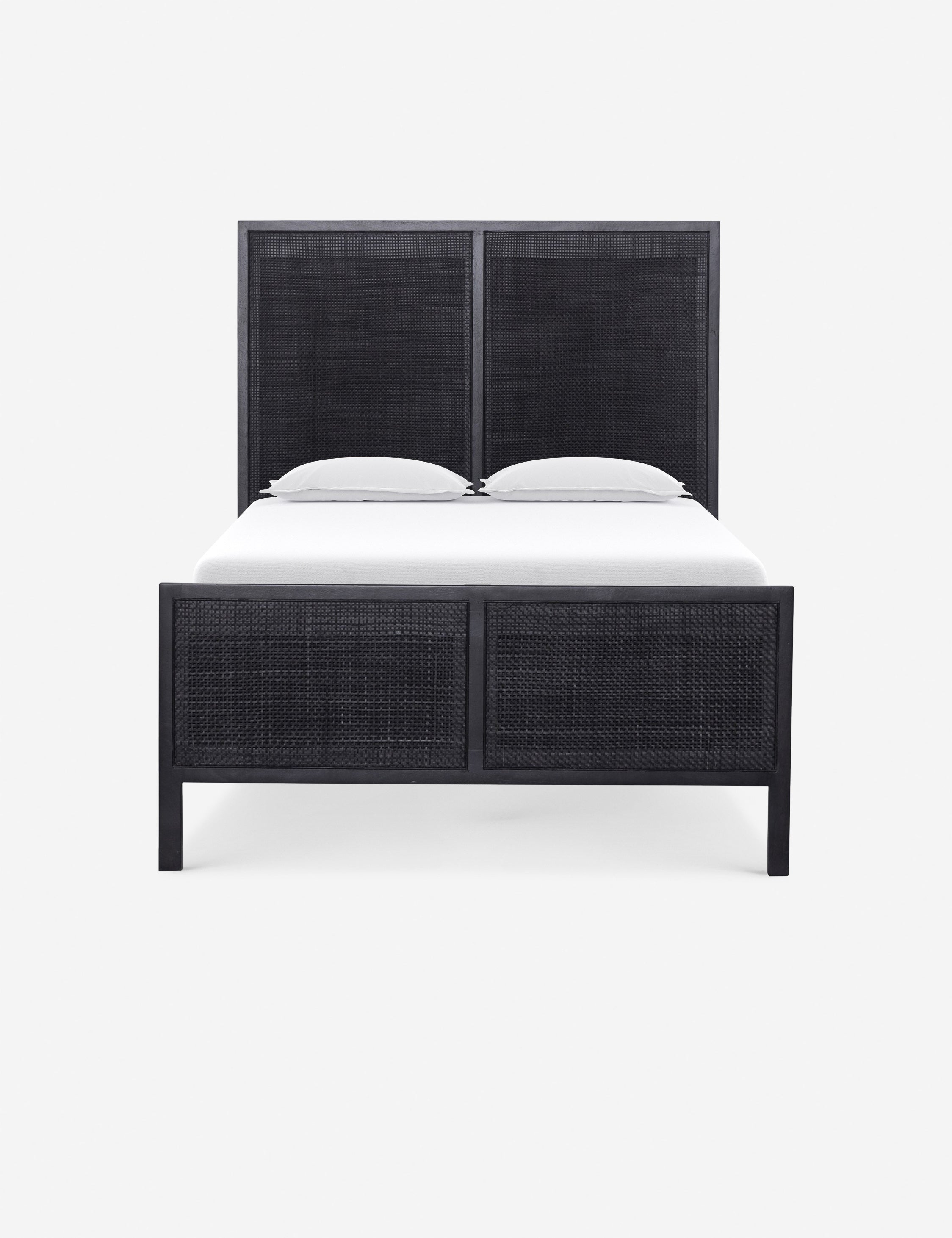 Hannah Platform Bed - Black and Black / Twin