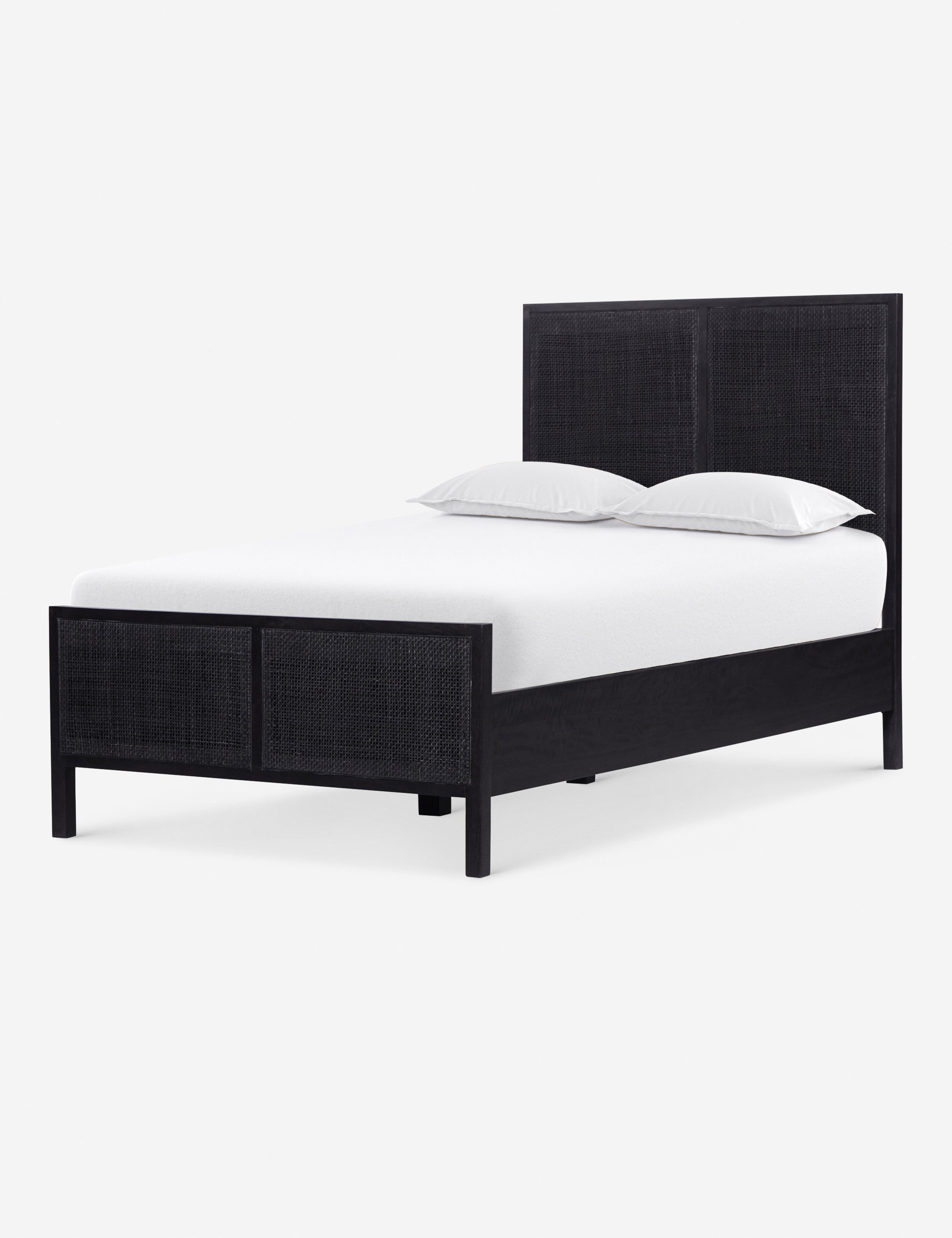 Hannah Platform Bed - Black and Black / Twin