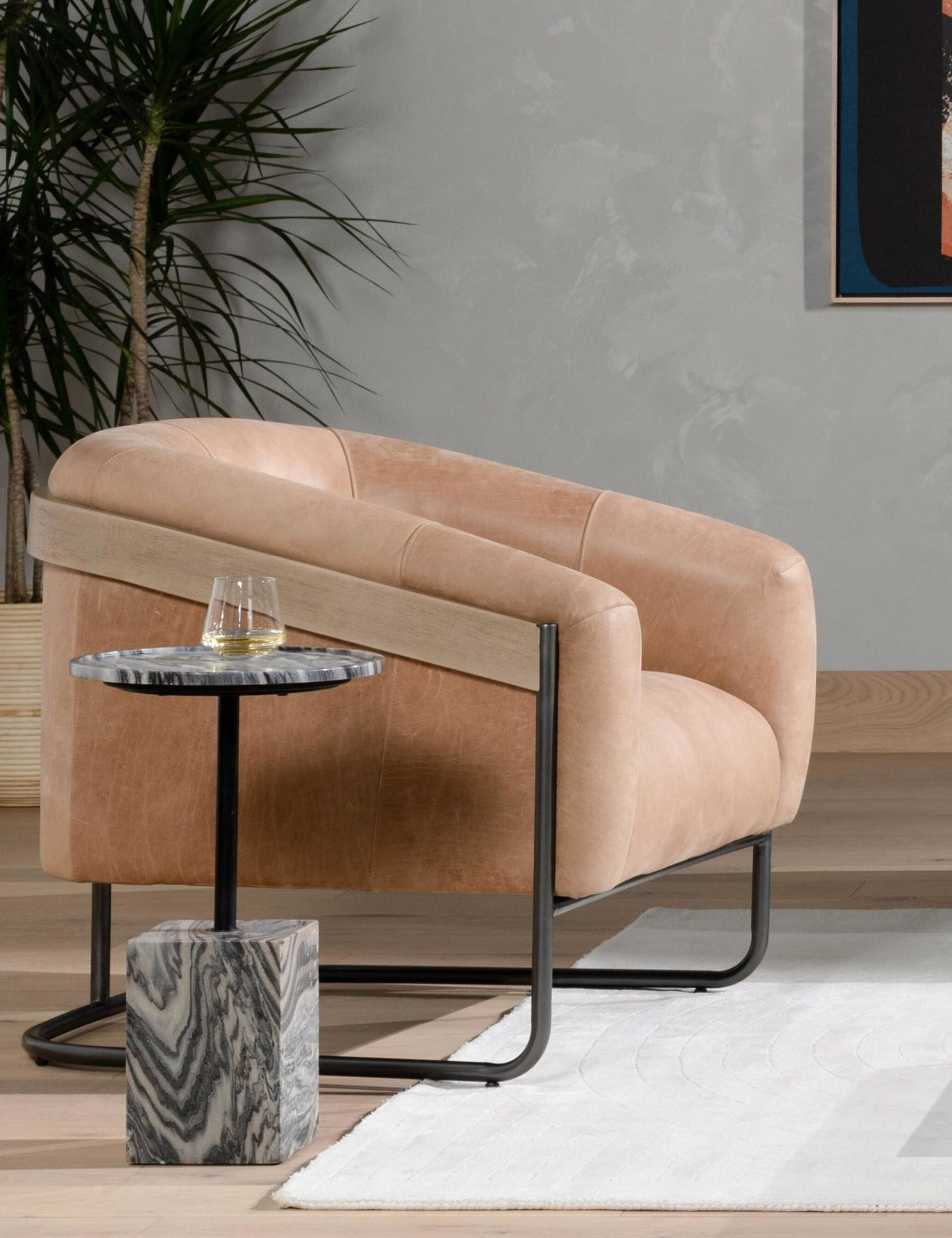Gianni Leather Accent Chair