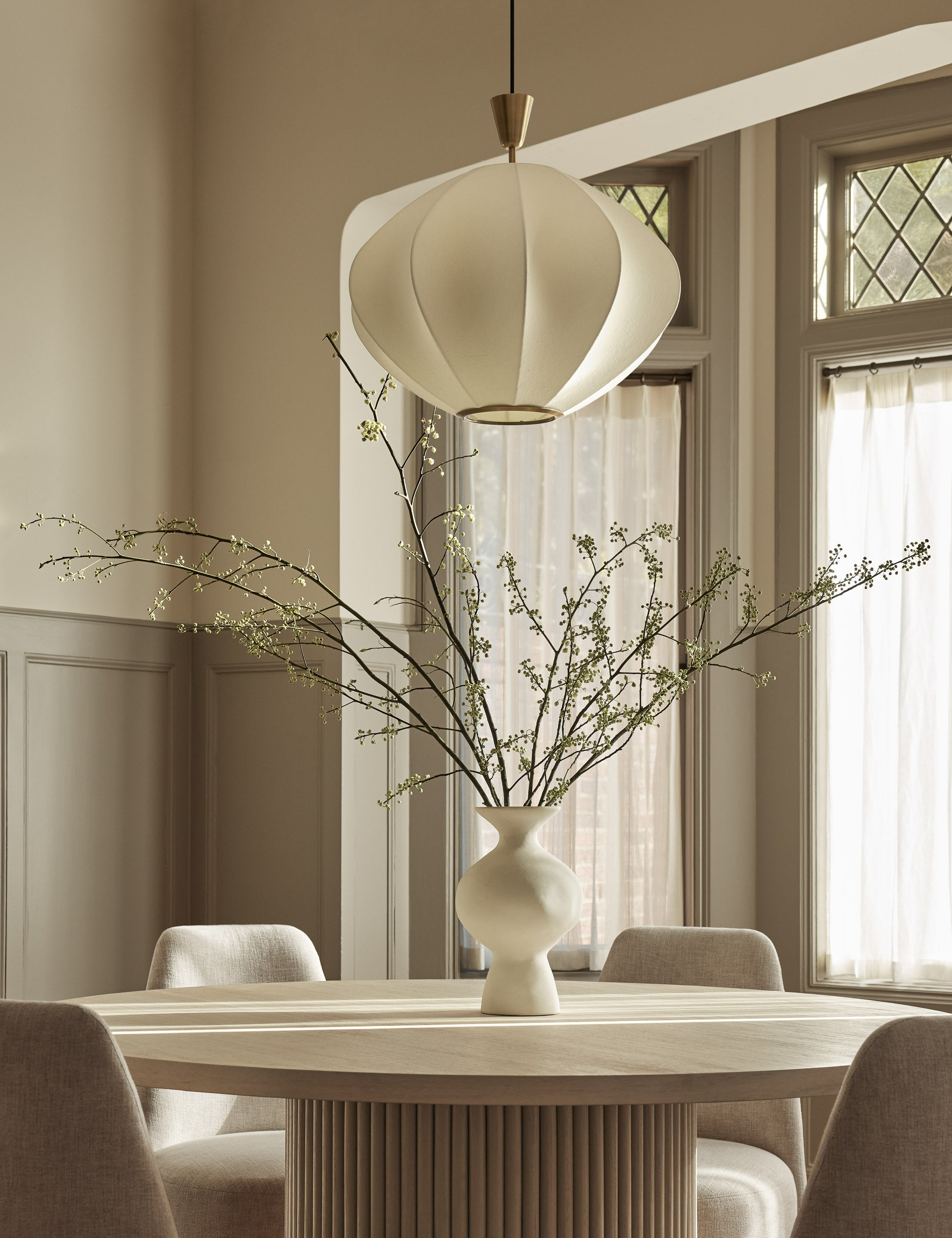 Arden Pendant Light by Colin King x Troy Lighting - White / 22" Dia