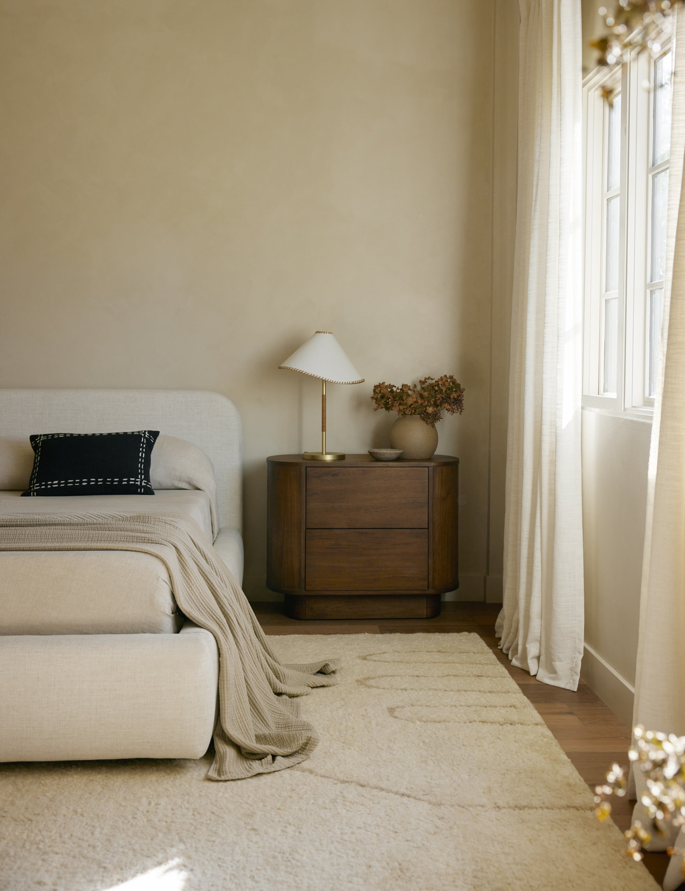 Gilda Nightstand - Dark Brown