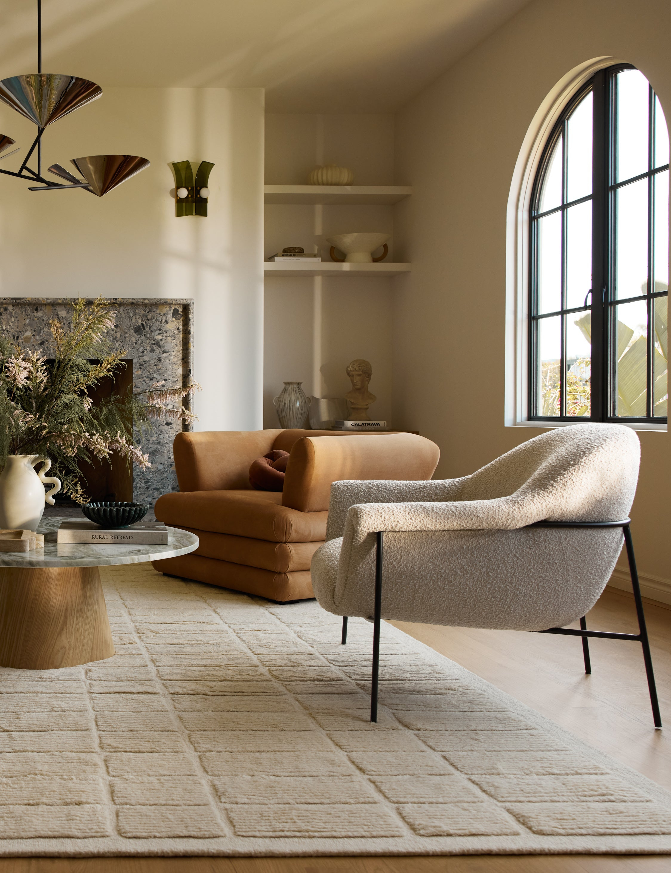 Penelope Accent Chair - Natural Boucle