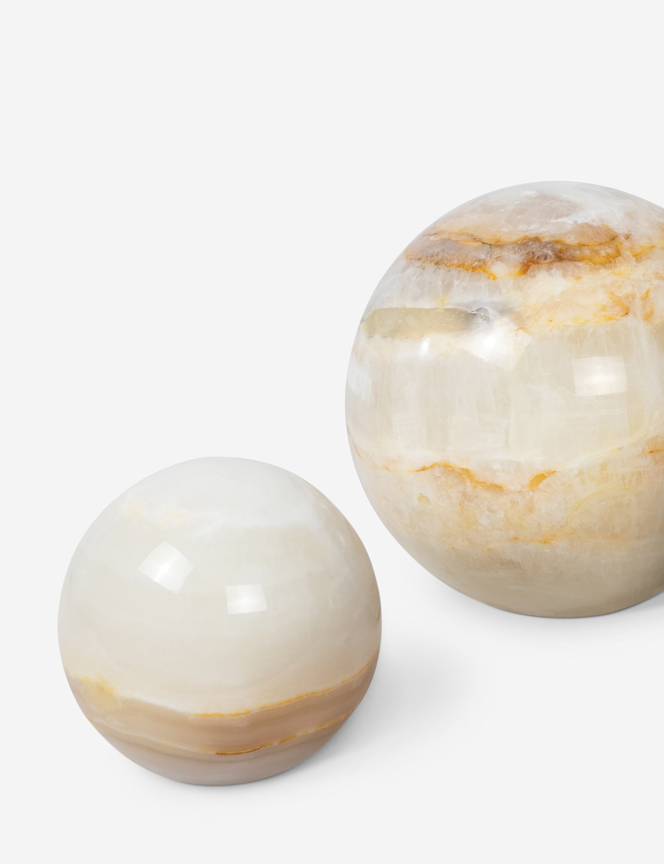 Jade Sphere Objects (Set of 3) by Regina Andrew - Jade