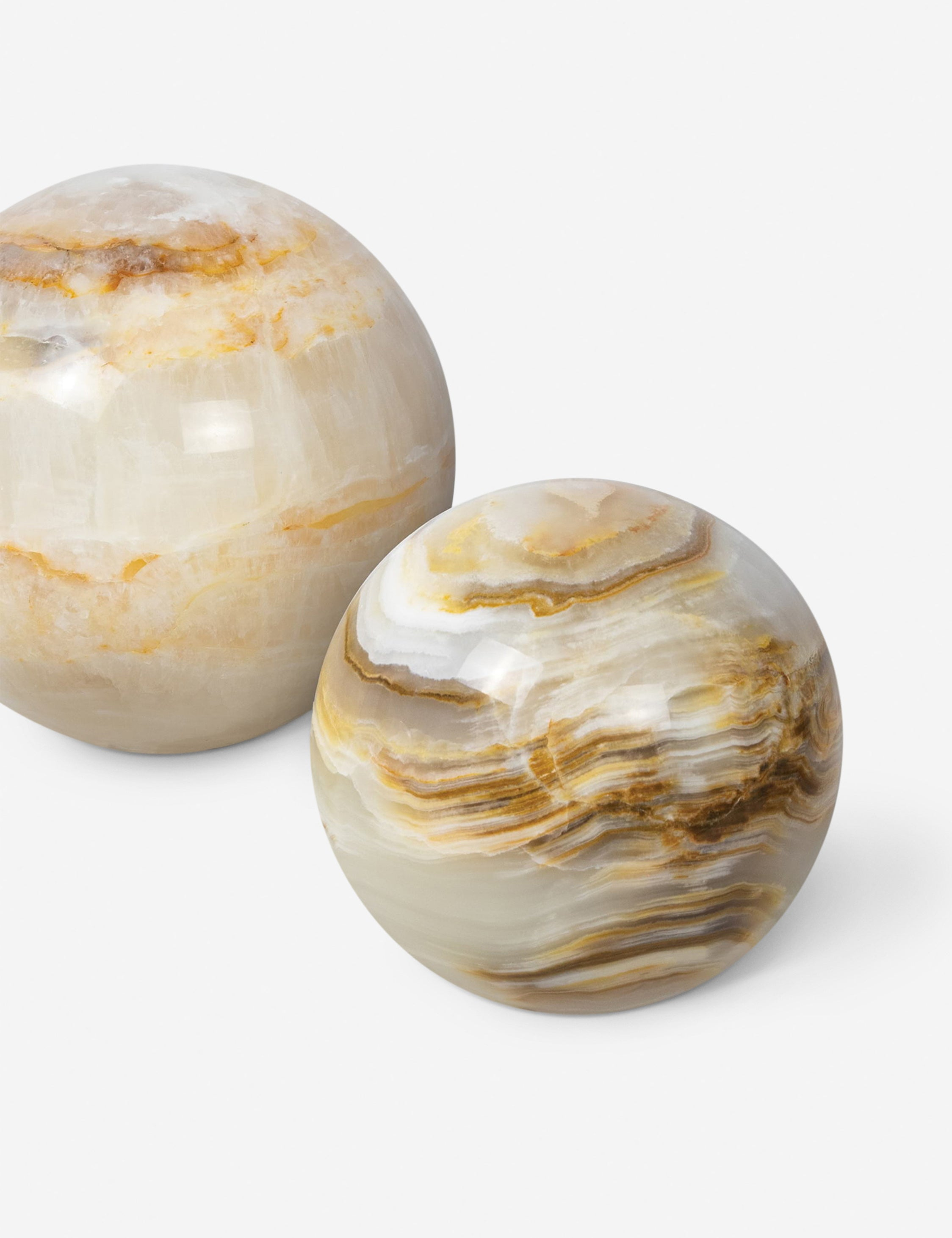 Jade Sphere Objects (Set of 3) by Regina Andrew - Jade