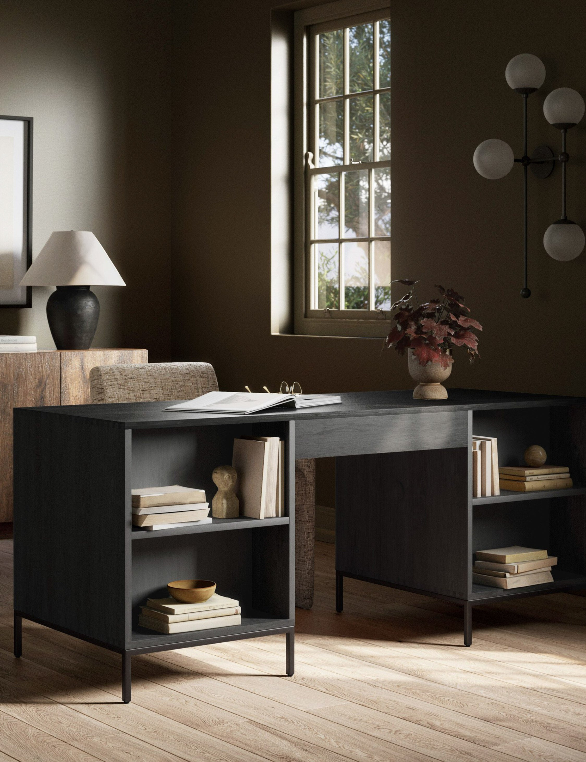 Rosamonde Executive Desk - Black