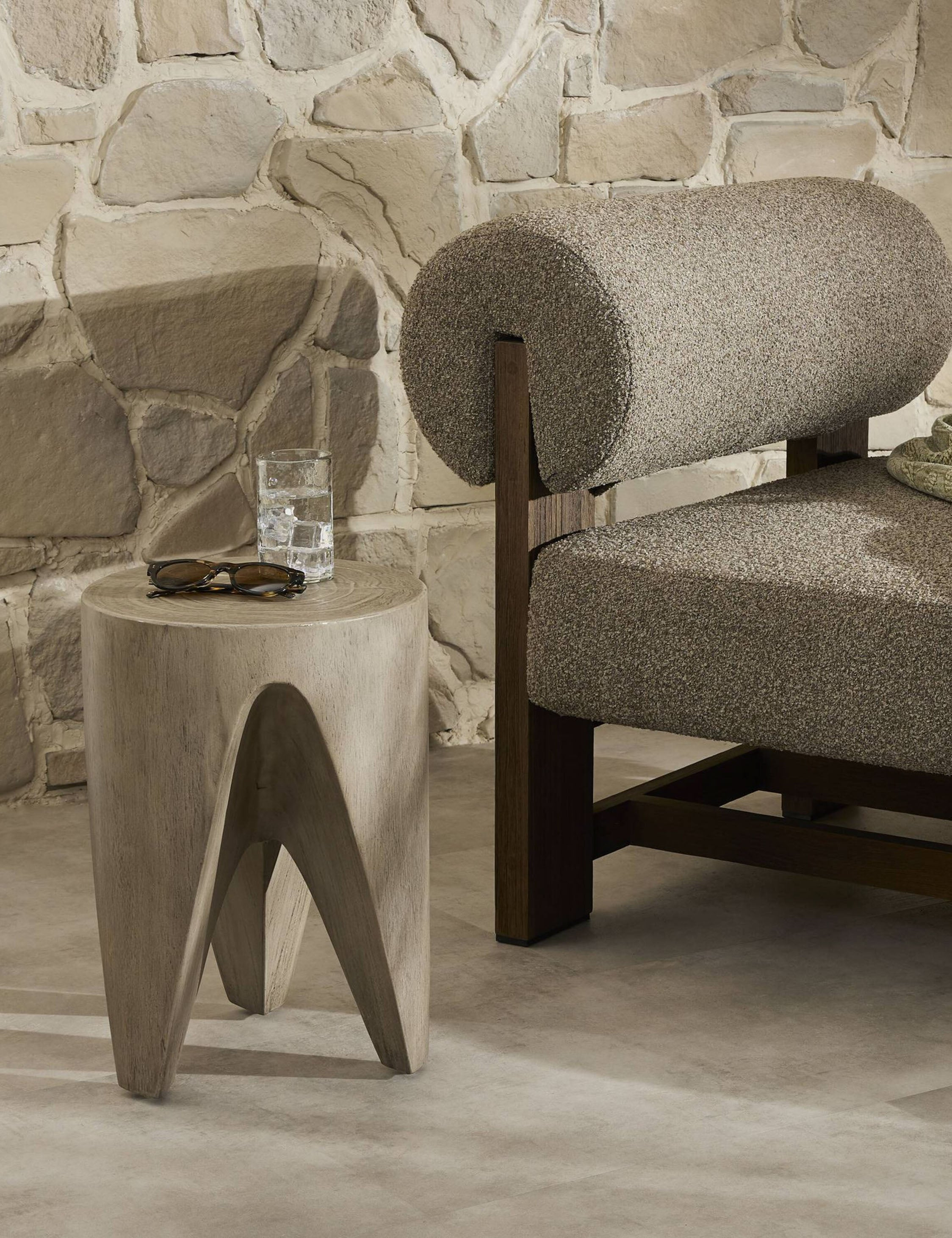Tre Indoor / Outdoor Side Table - Gray