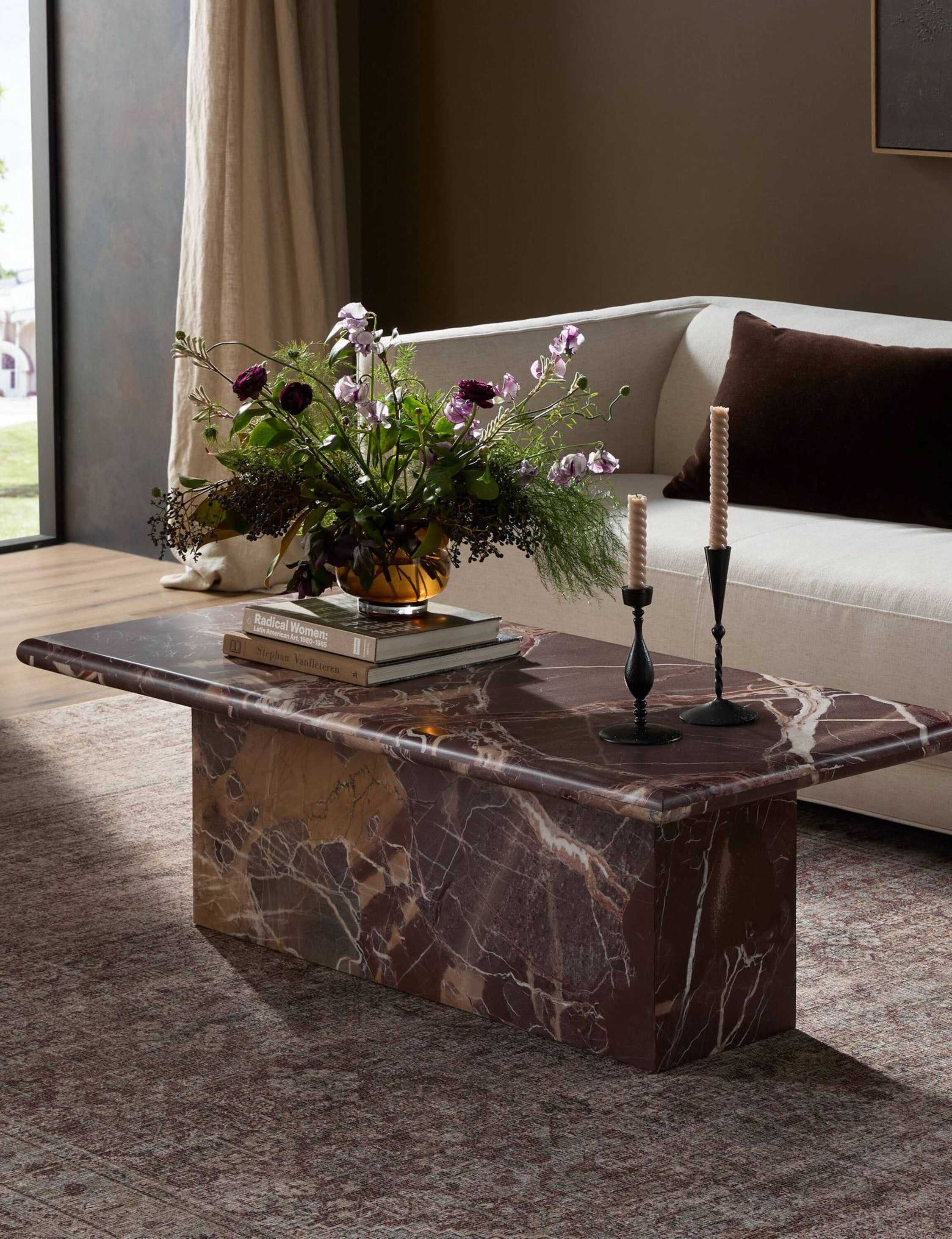 Leonel Coffee Table - Cream Marble