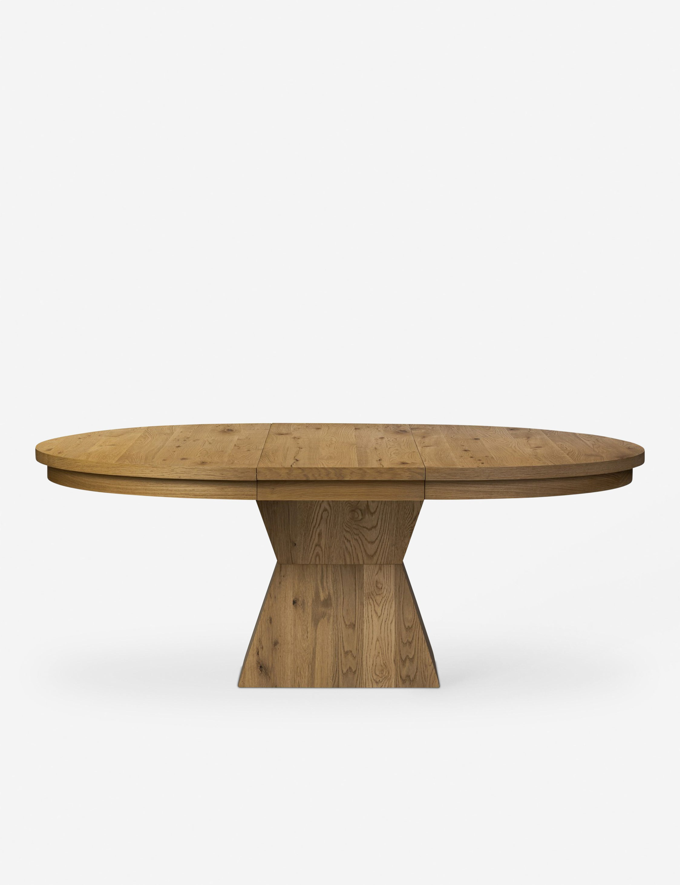 Hermoza Extendable Round Dining Table - Natural Oak