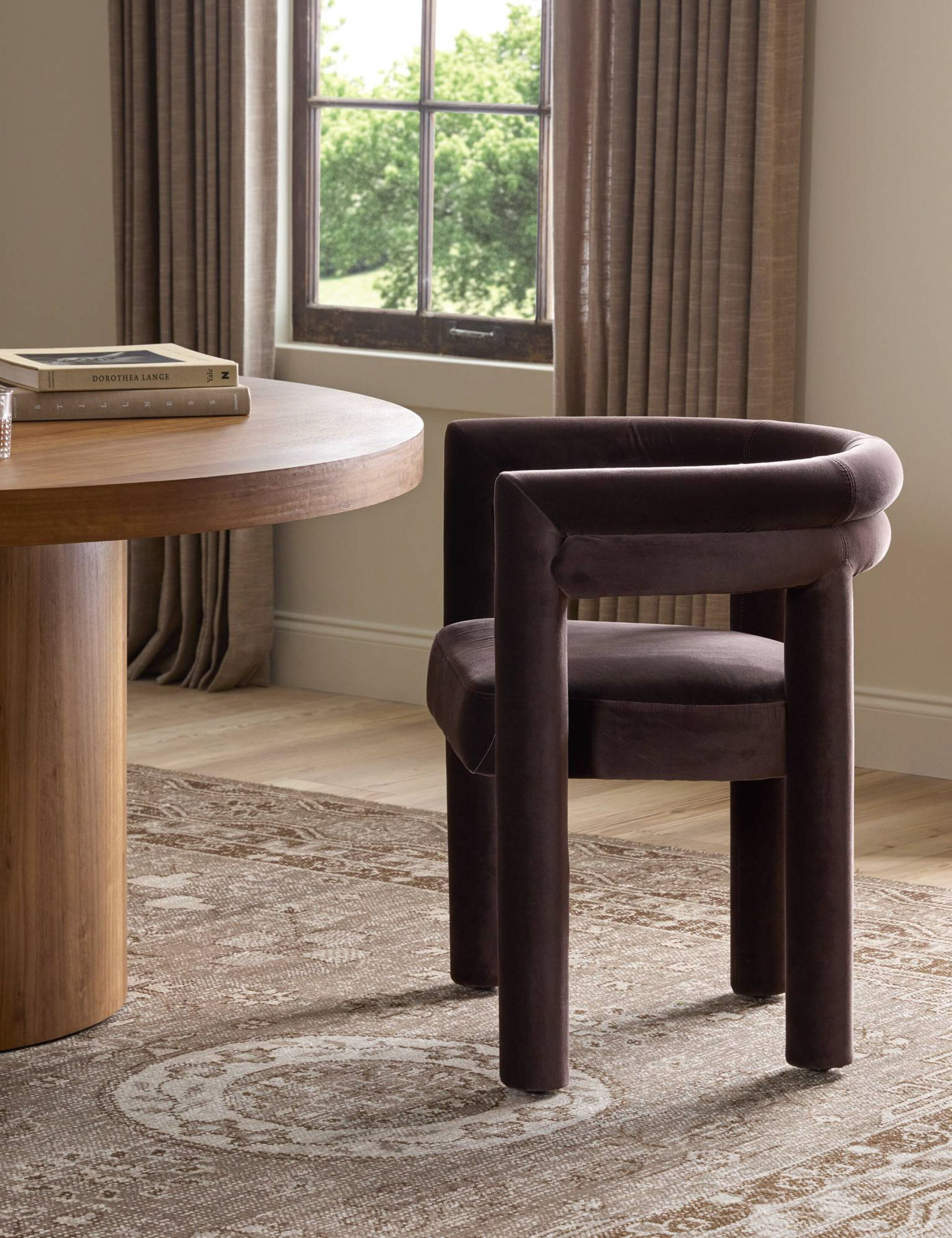 Sola Dining Chair - Chocolate Velvet