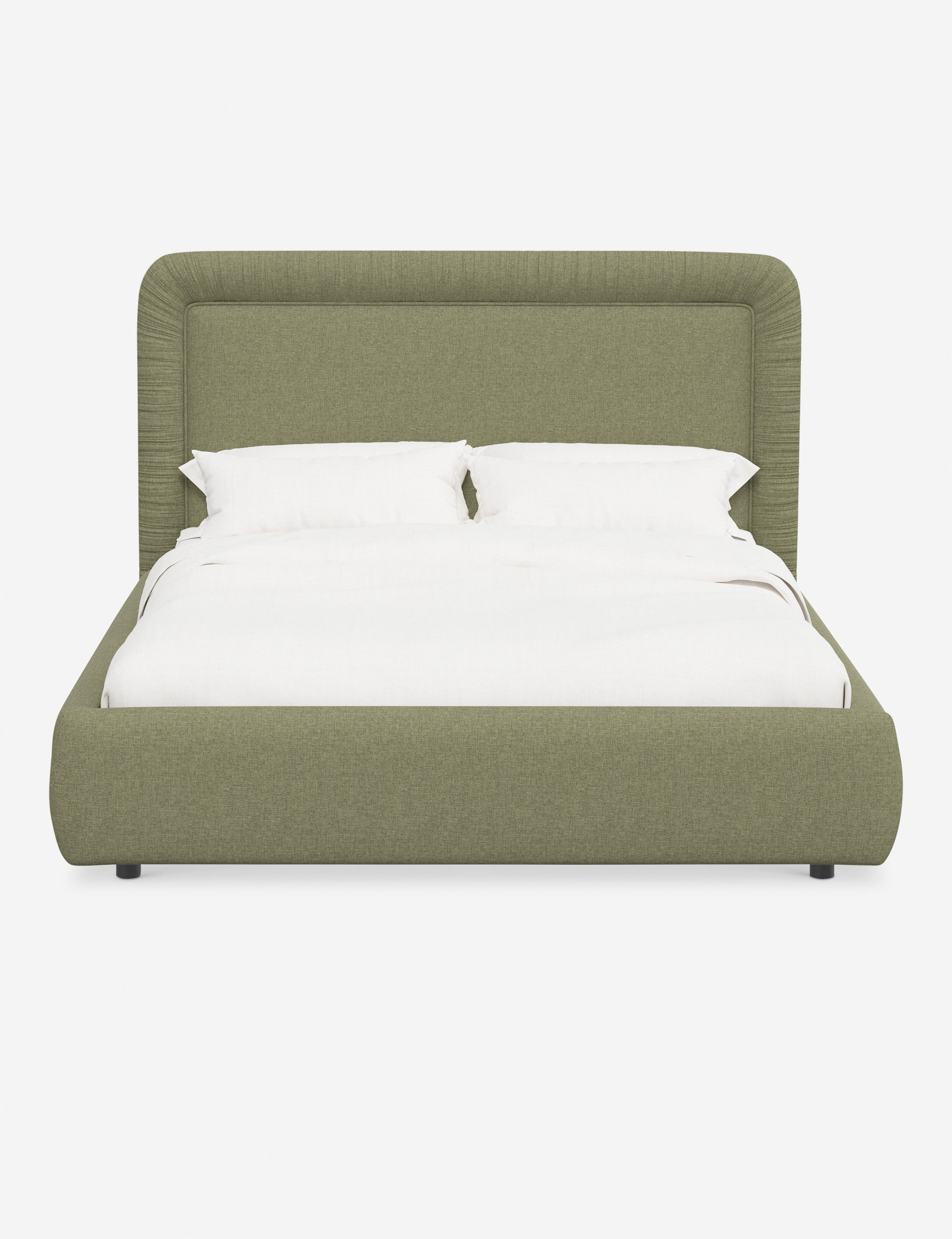 Courtet Platform Bed - Natural Linen / Twin