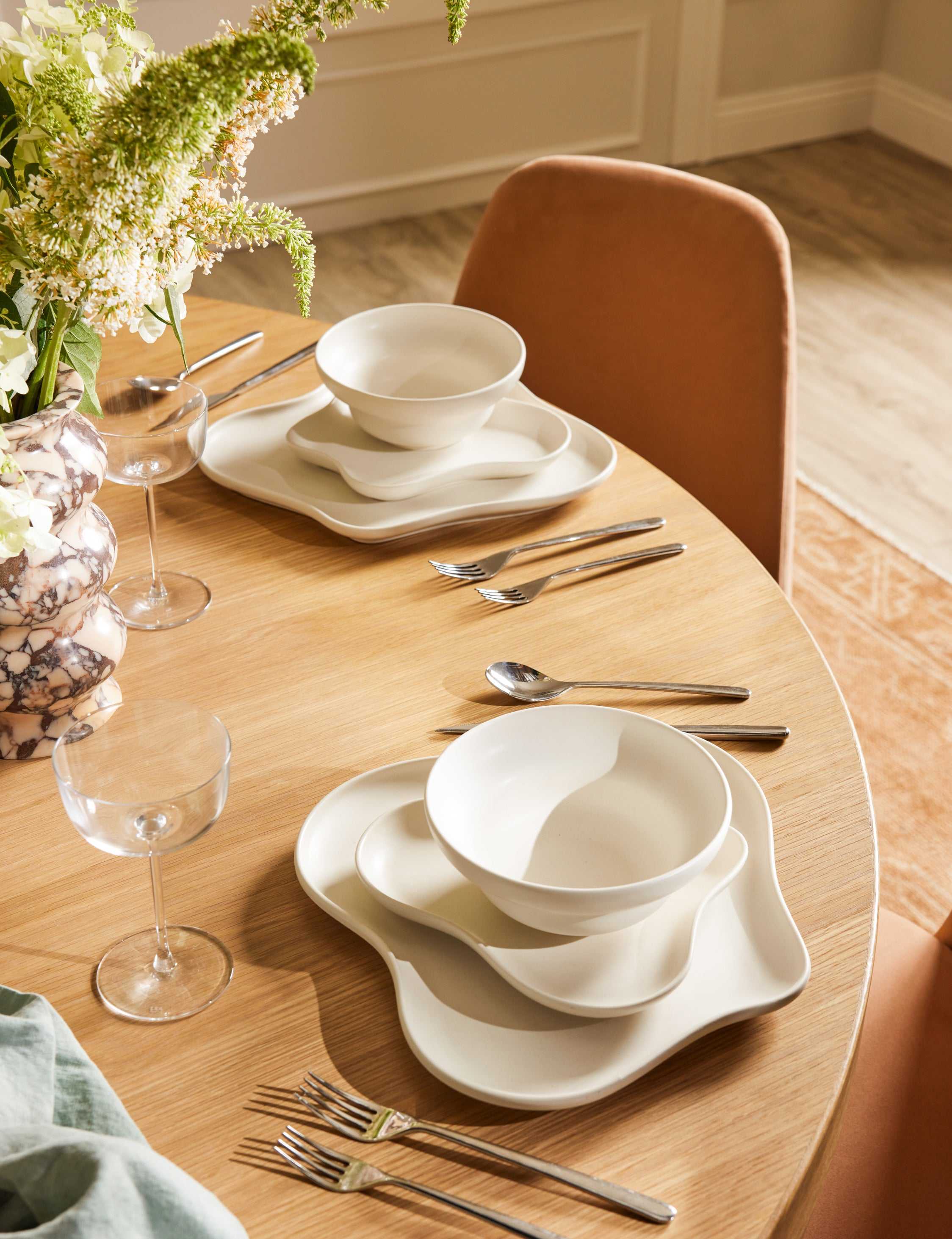 Linea Flatware 20-Piece Set by Mepra - Polished Stainless Steel