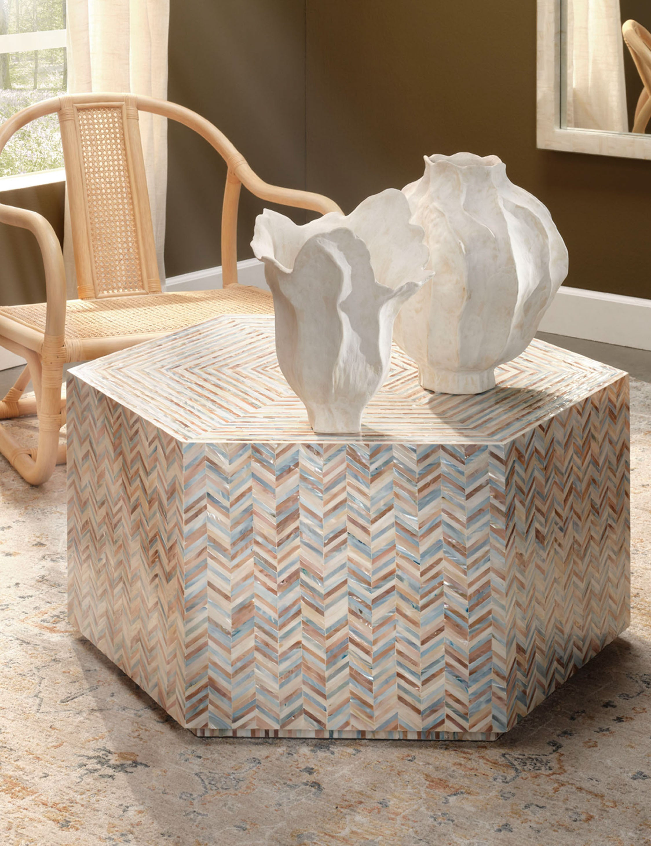 Shayla Decorative Vase - White