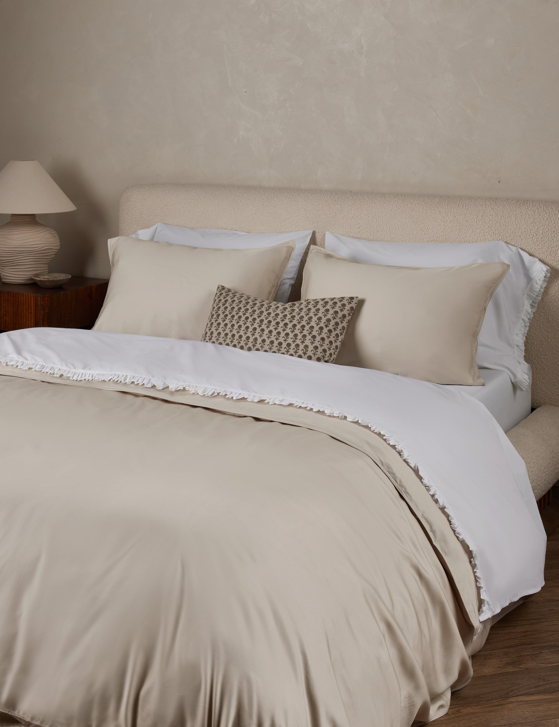 Parker Bamboo Duvet Set by Pom Pom at Home - Sand / Twin