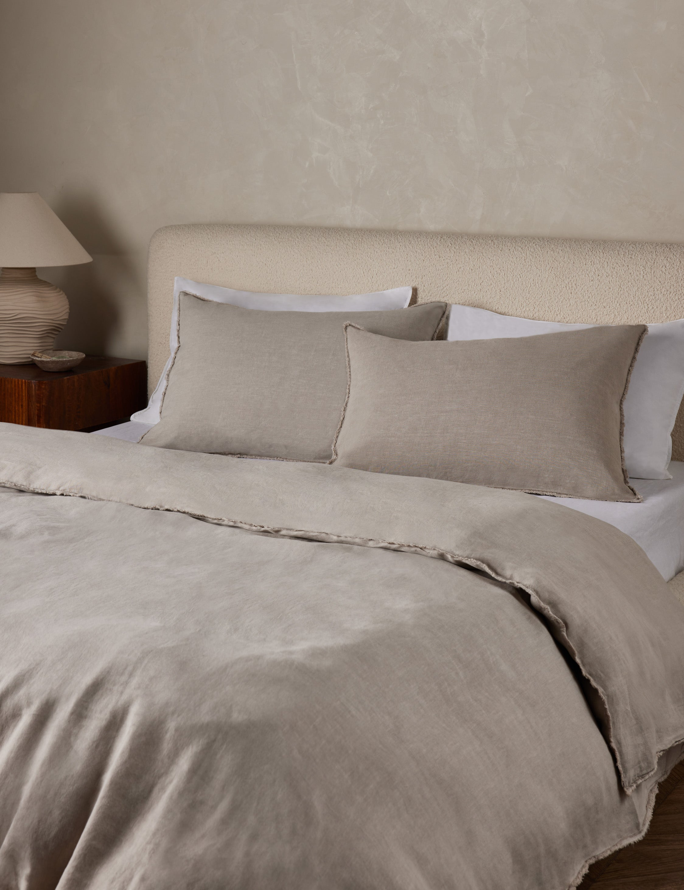 Blair Stonewashed Linen Sham by Pom Pom at Home - Taupe / Standard