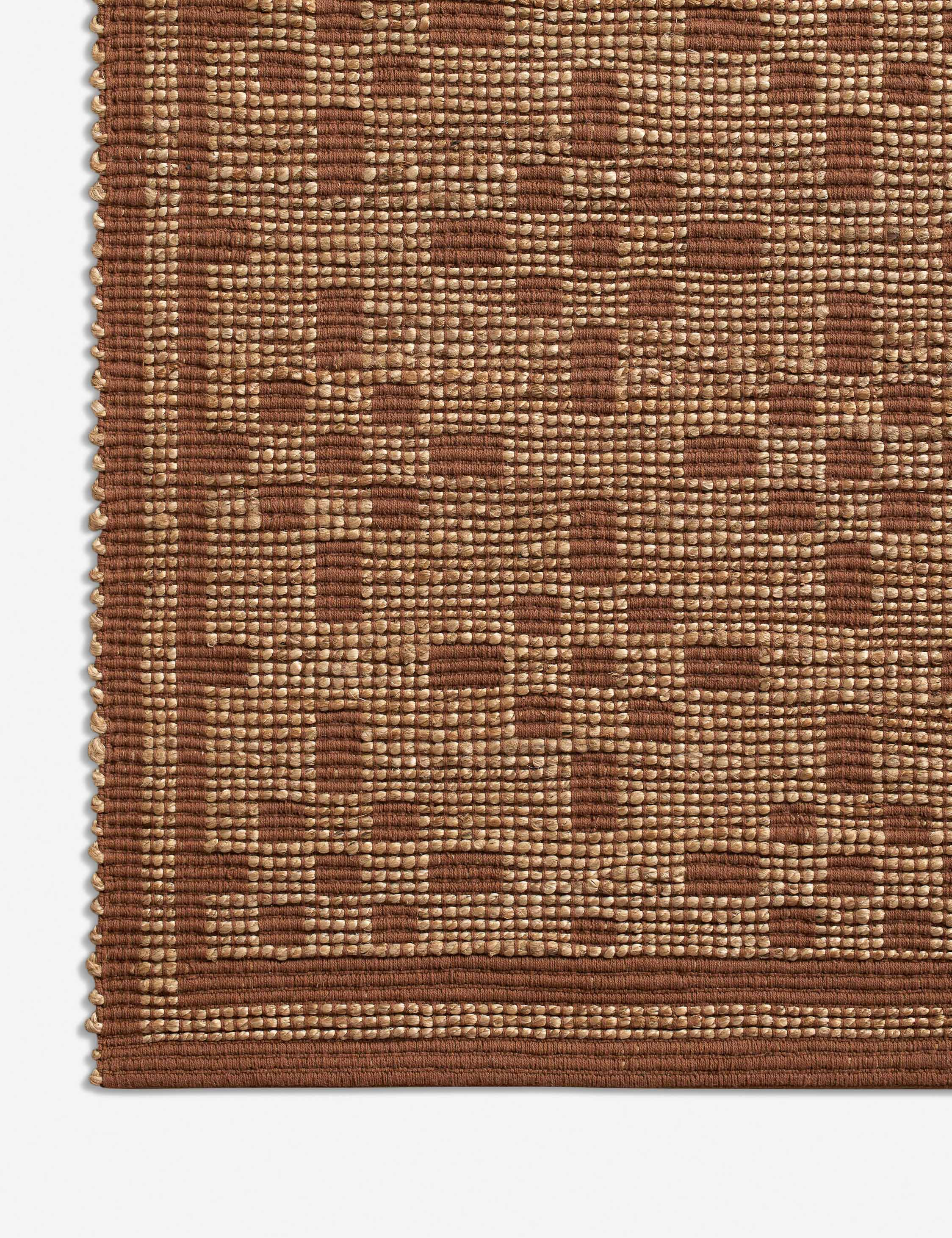 Judy II Jute-Blend Rug by Chris Loves Julia x Loloi - Natural and Spice / 2'6" x 7'6" Runner
