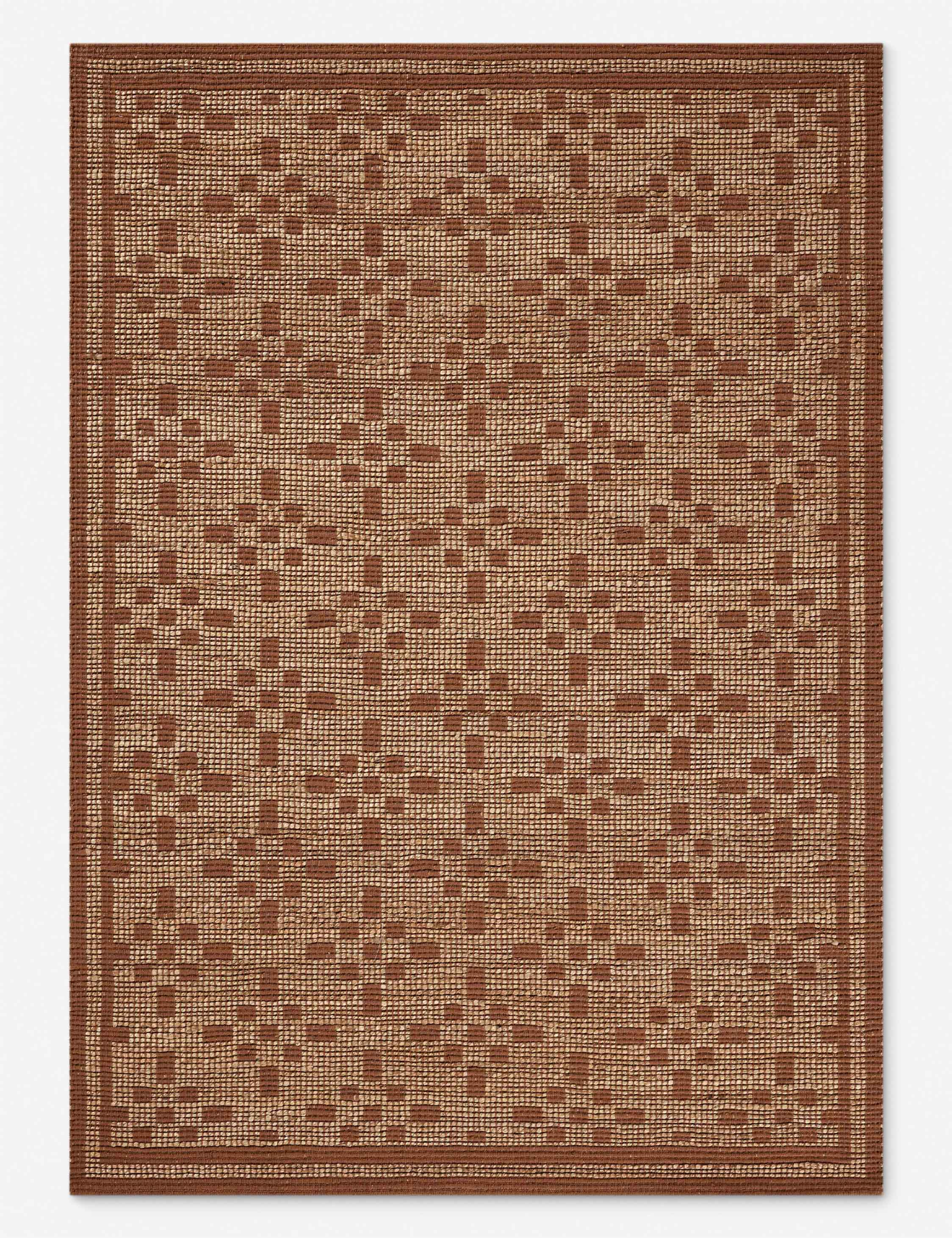 Judy II Jute-Blend Rug by Chris Loves Julia x Loloi - Natural and Spice / 2'6" x 7'6" Runner