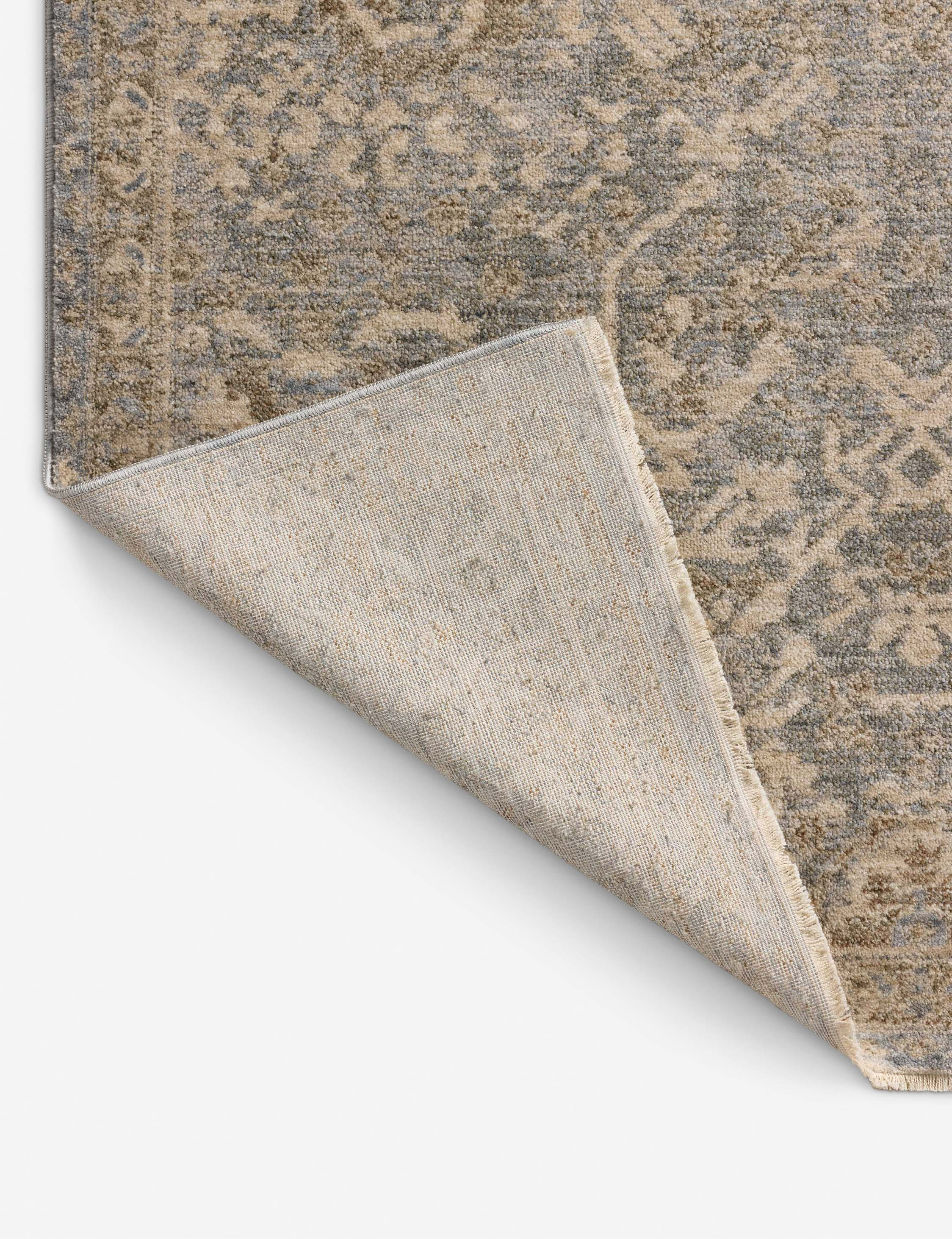 Junie I Rug Magnolia Home by Joanna Gaines x Loloi - Blue and Natural / 6'7" x 9'10"