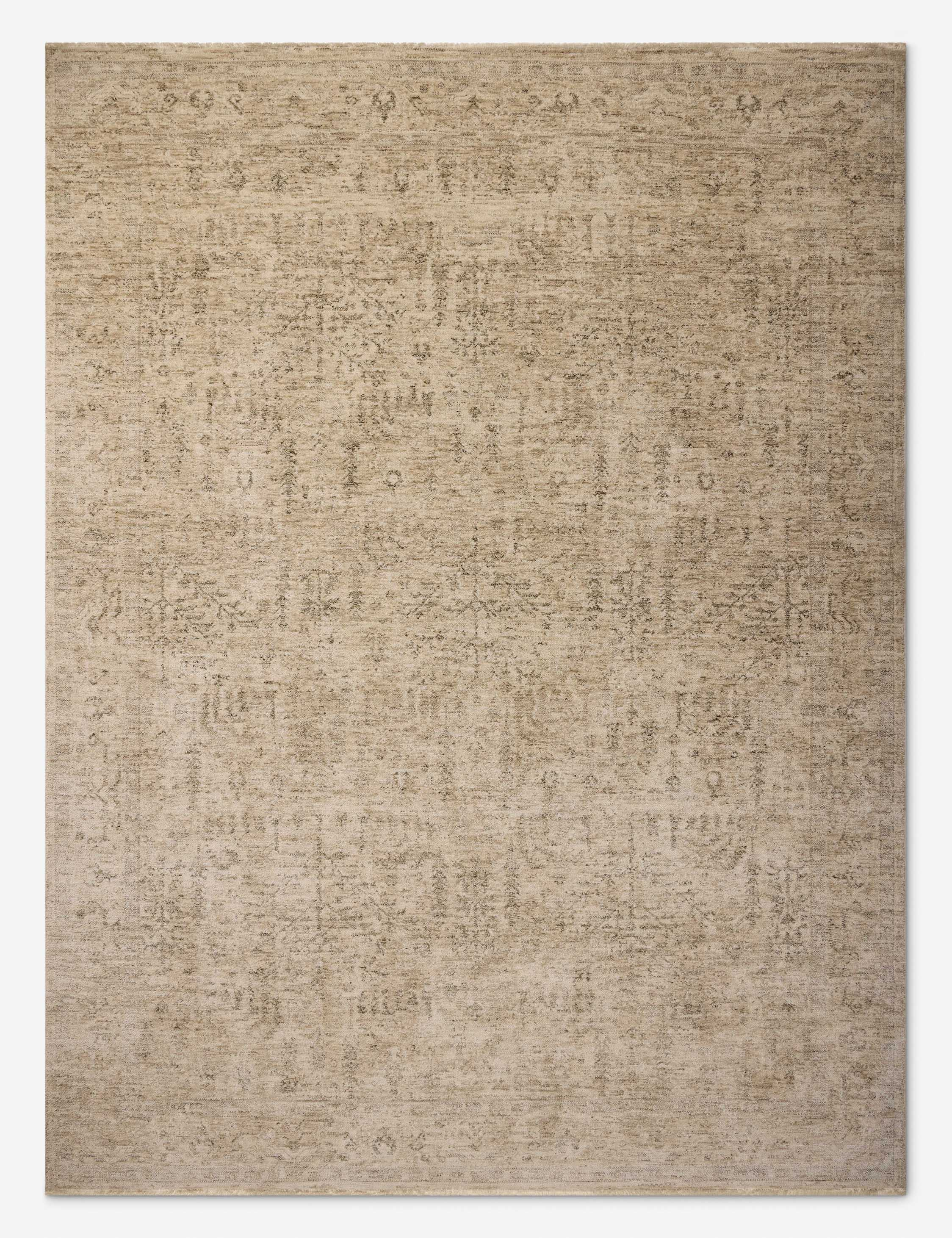 Junie II Rug Magnolia Home by Joanna Gaines x Loloi - Oatmeal and Smoke / 7'10" x 10'2"