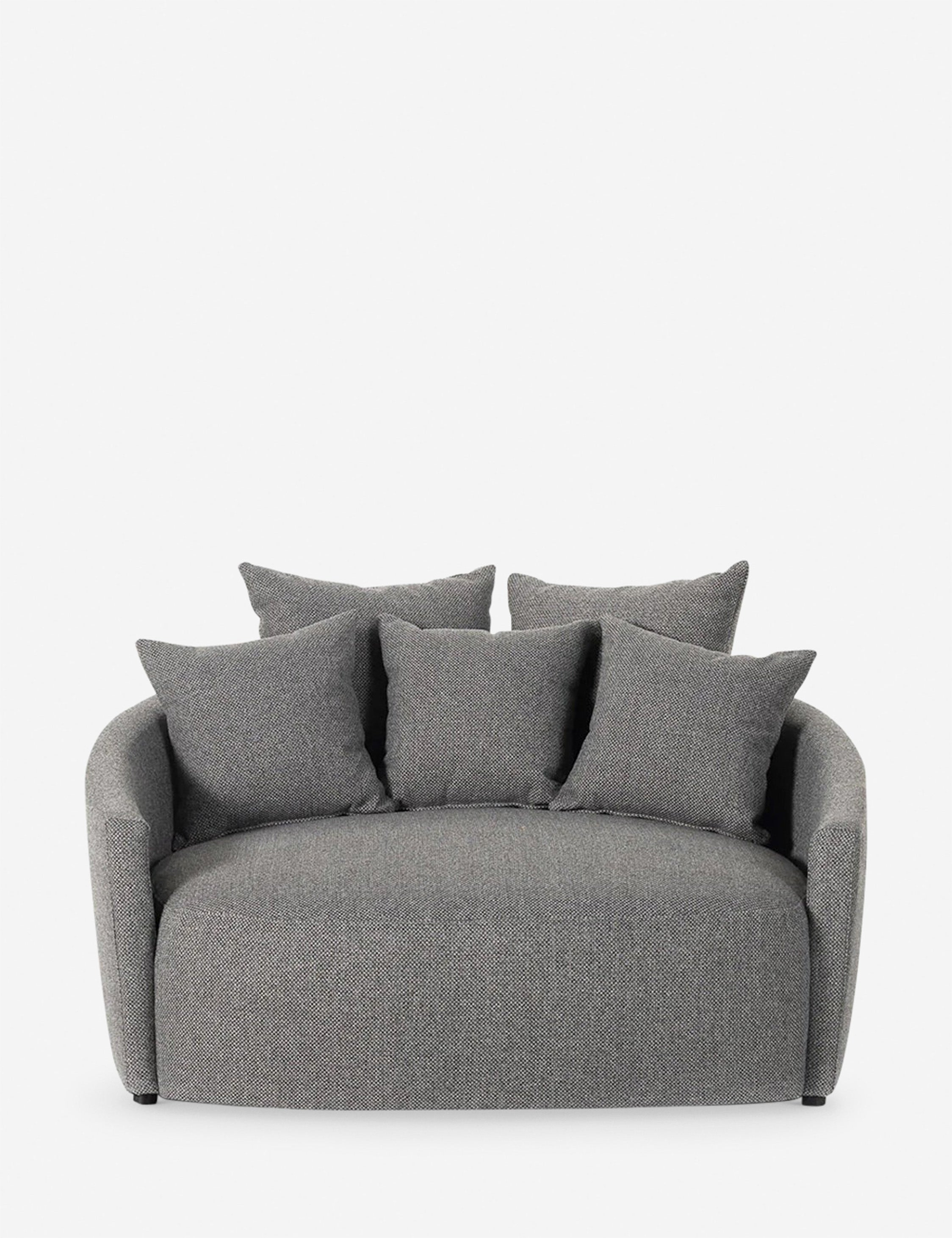 Kaila Media Lounger - Charcoal