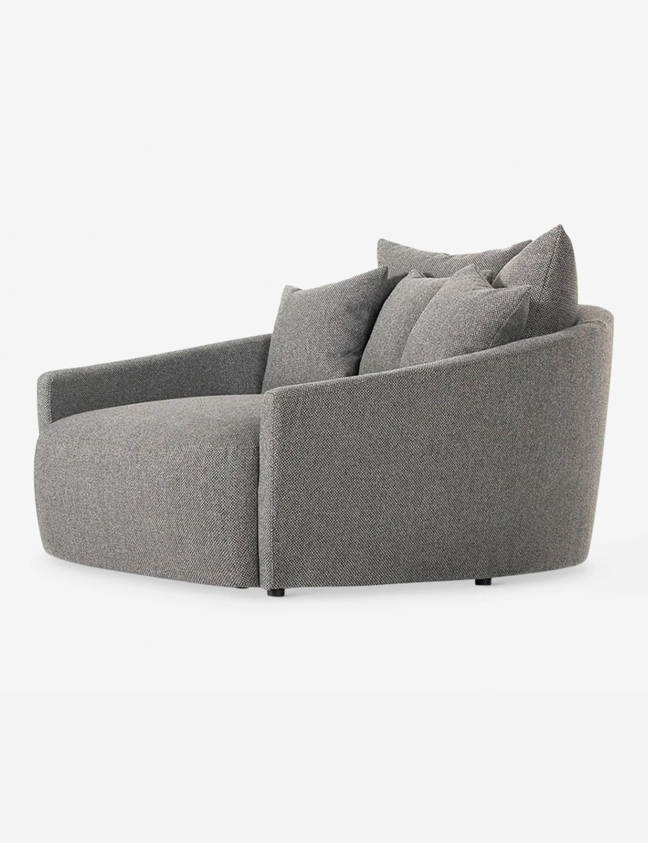 Kaila Media Lounger - Charcoal