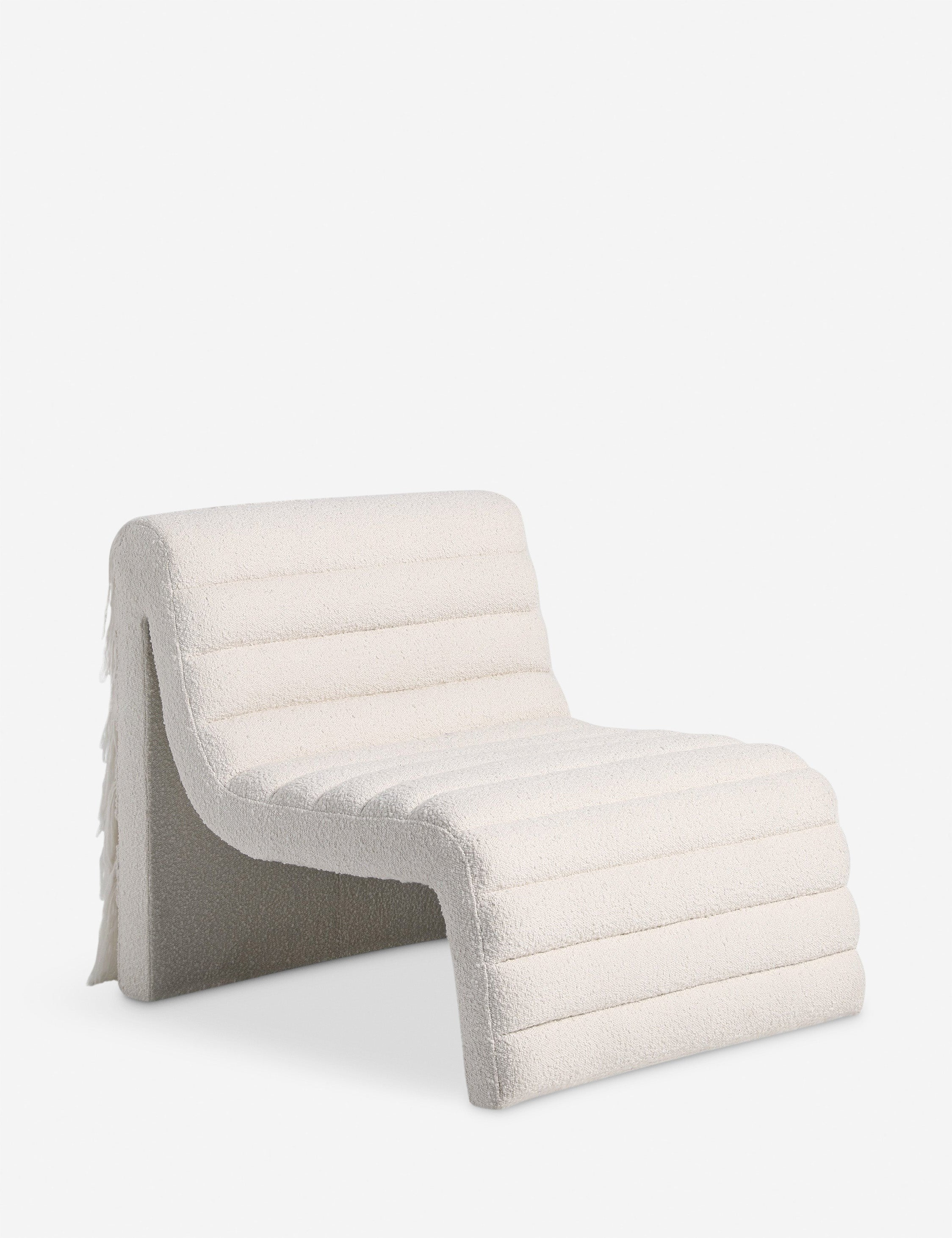 Leon Accent Chair by Carly Cushnie - Ivory Boucle