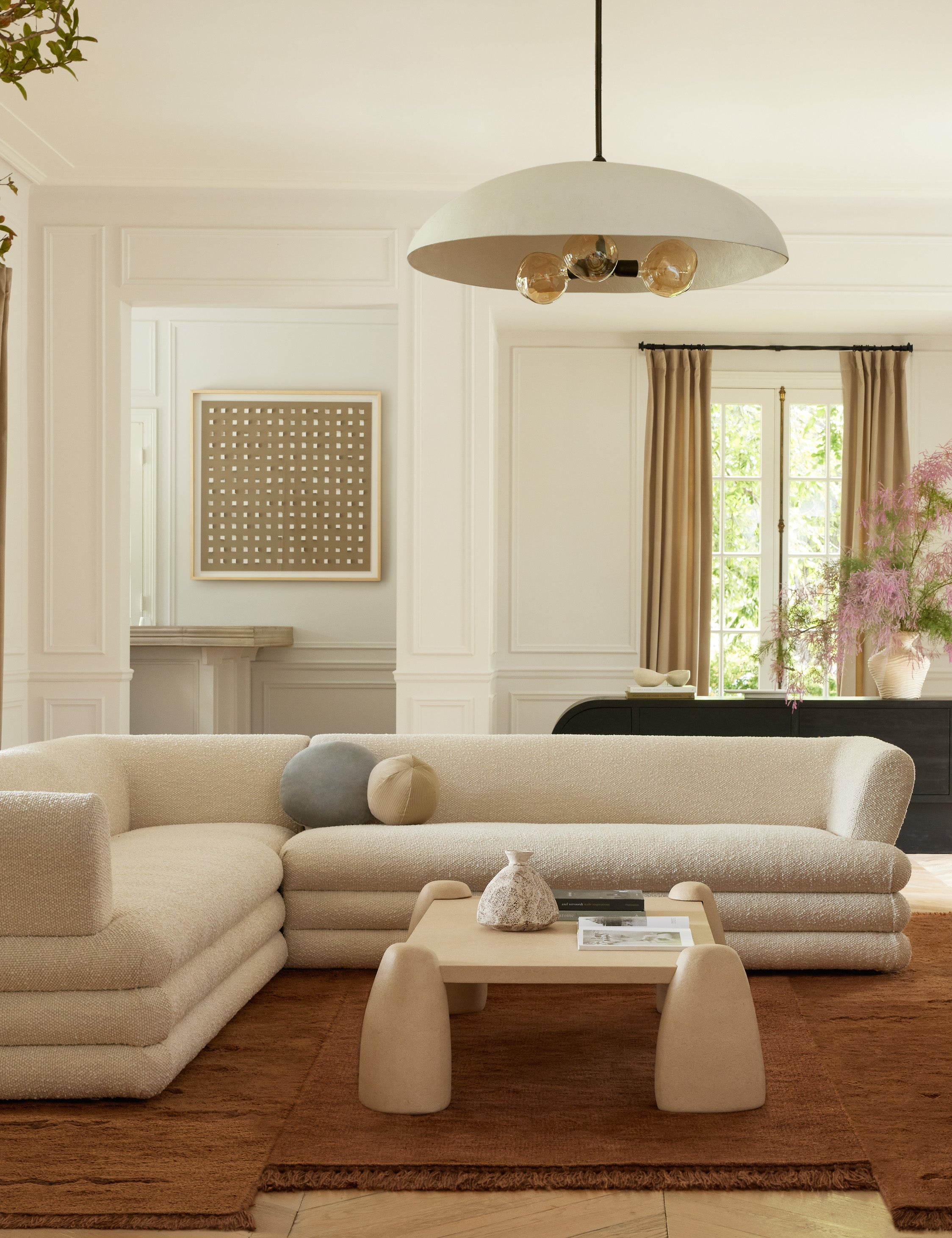 See Through Wall Art - Taupe and Sand / 48" x 48"