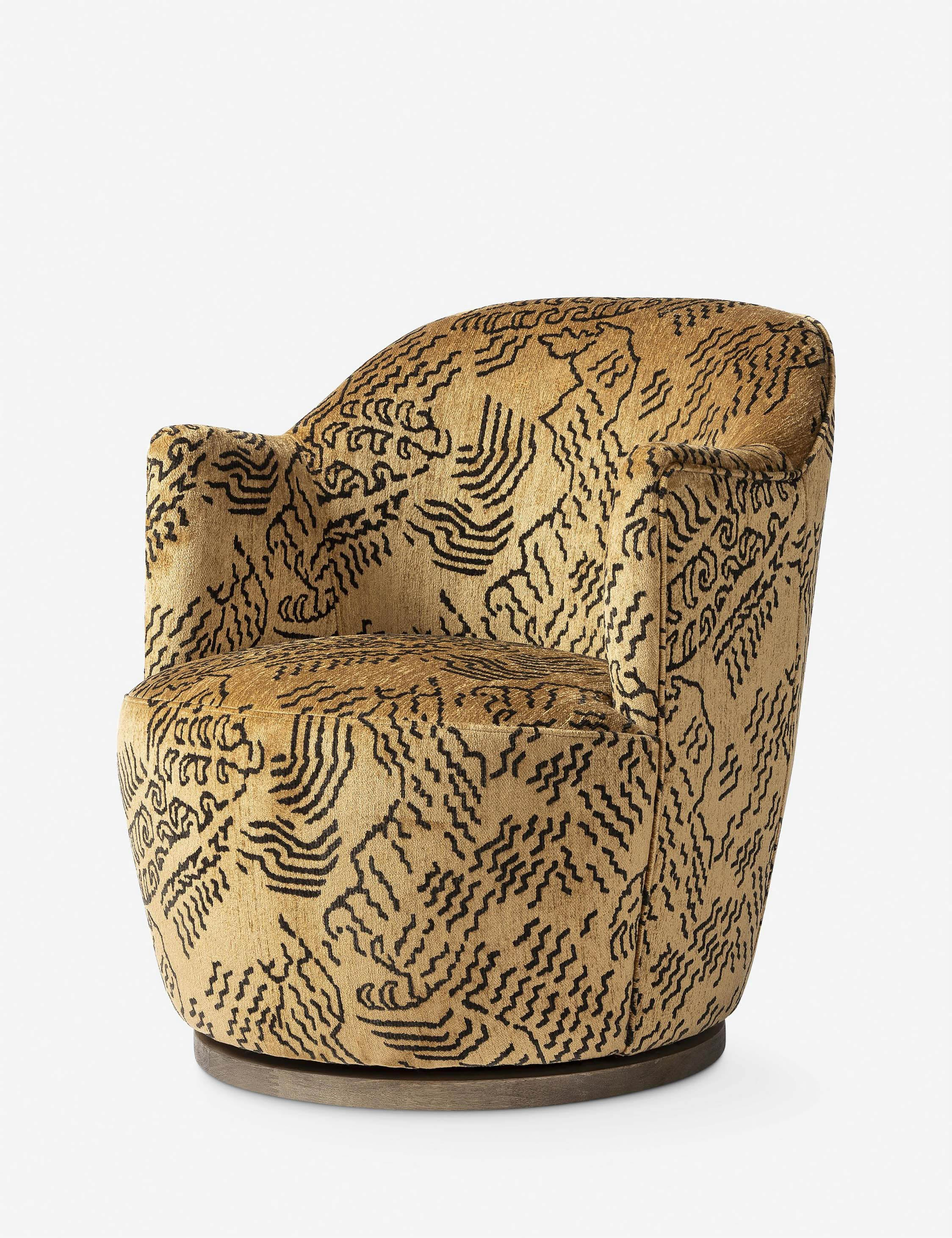 Margie Swivel Chair - Gold