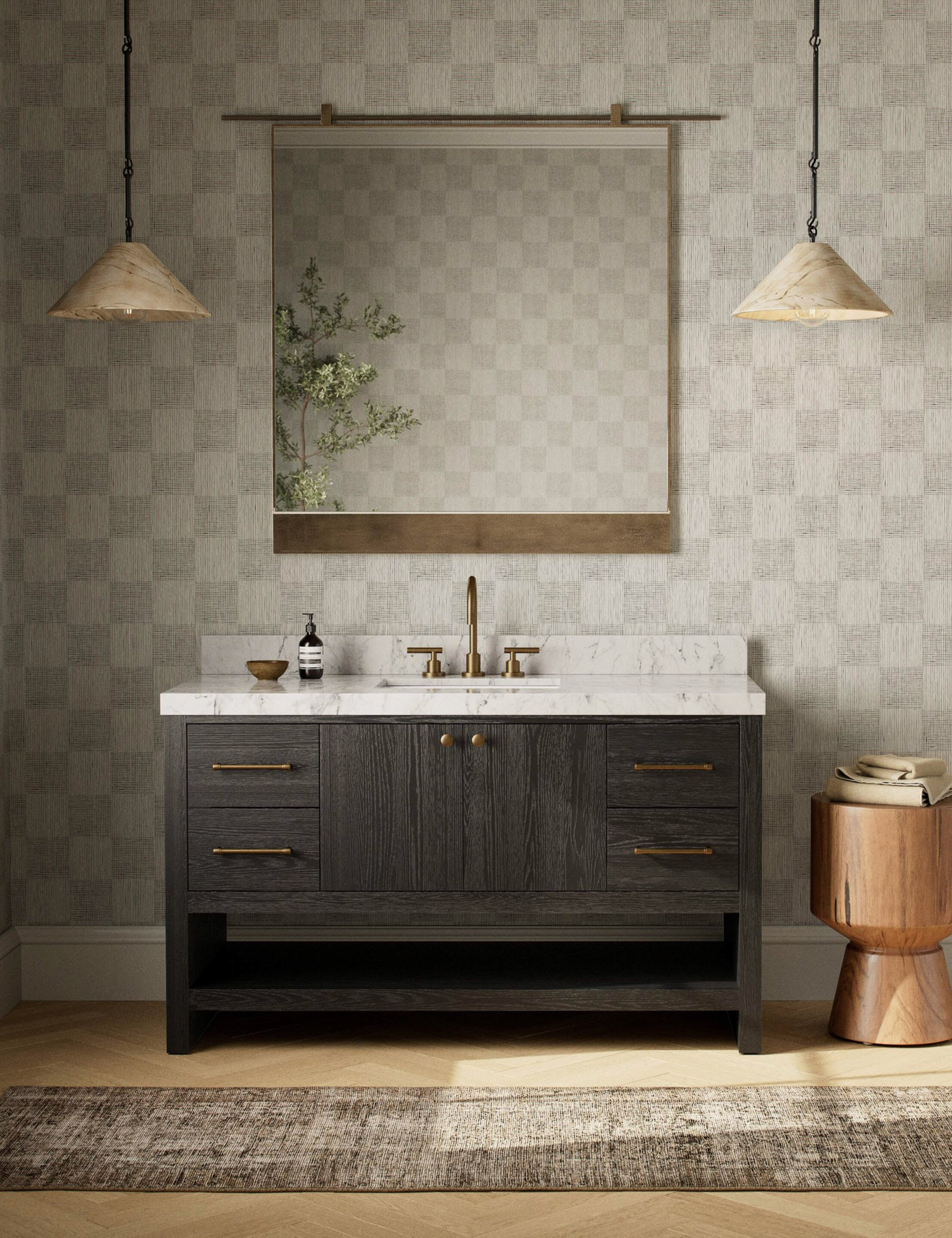 Laurenson Vanity - Black / 55"W