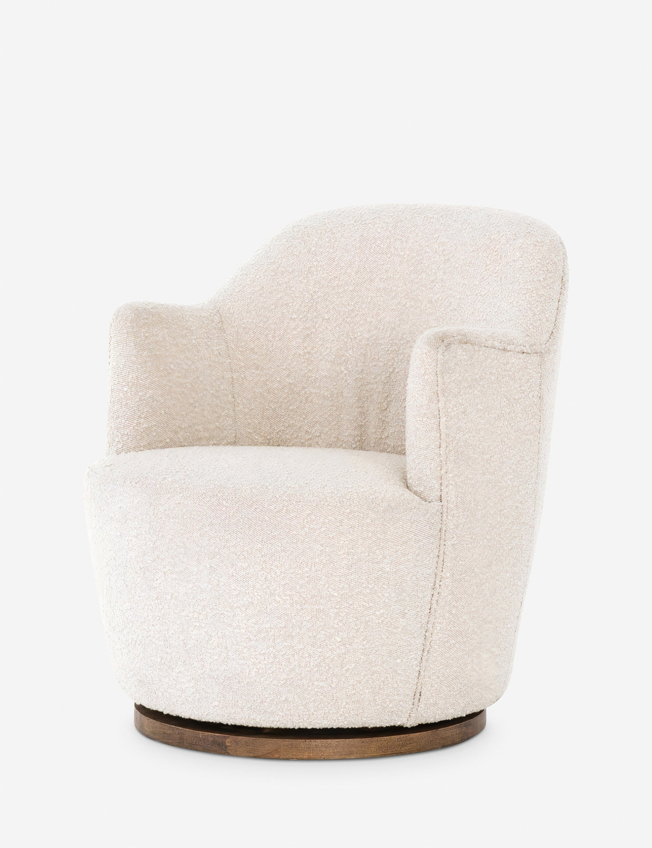 Margie Swivel Chair - Natural Boucle