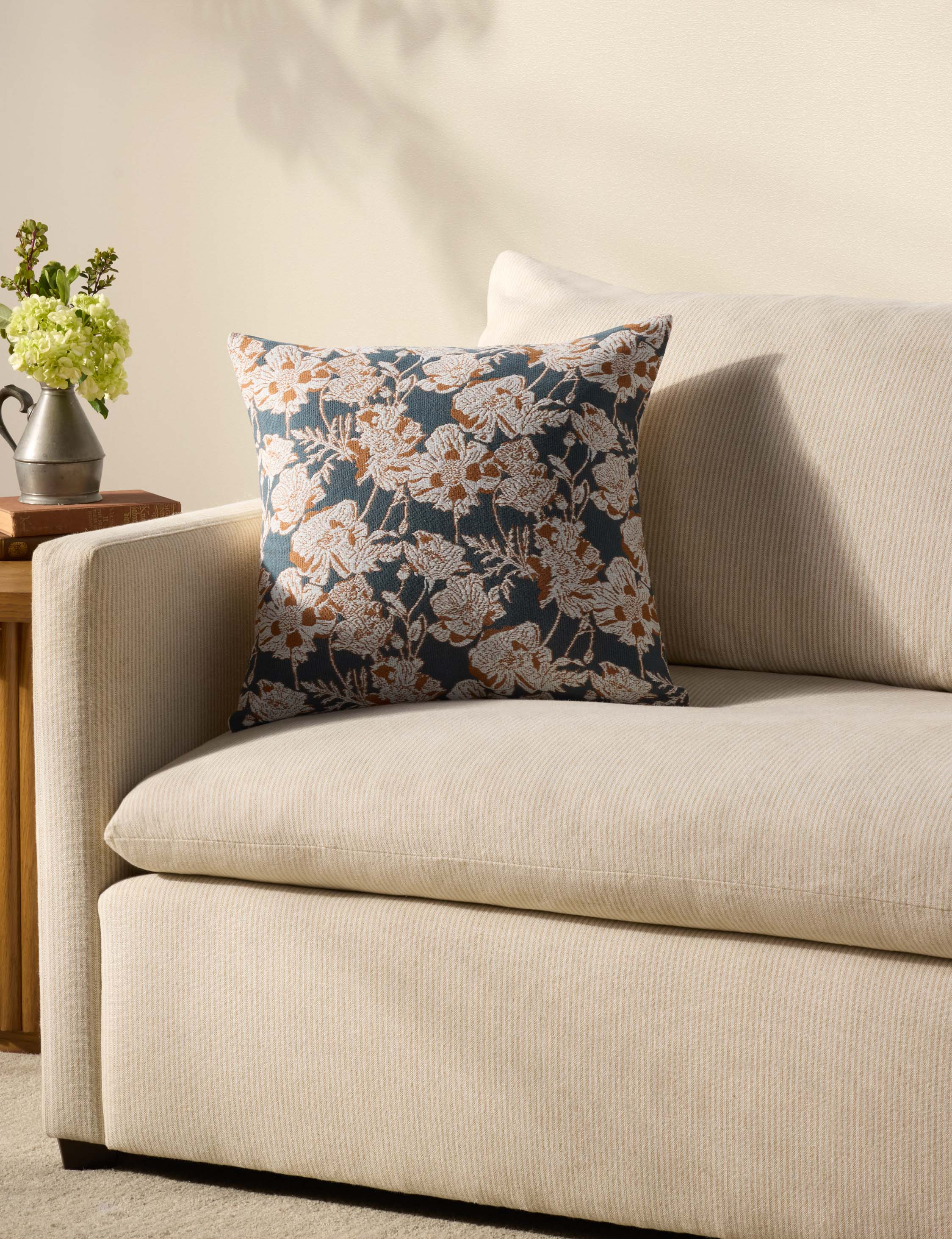 Matilda Pillow x Chris Loves Julia x Loloi - Blue and Orange