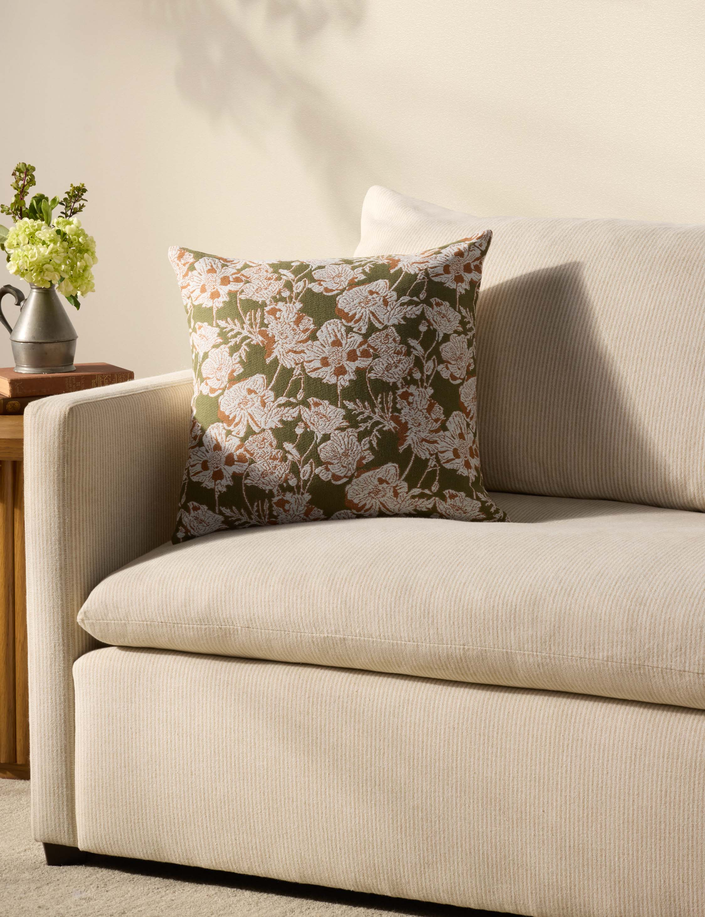 Matilda Pillow x Chris Loves Julia x Loloi - Olive and Orange