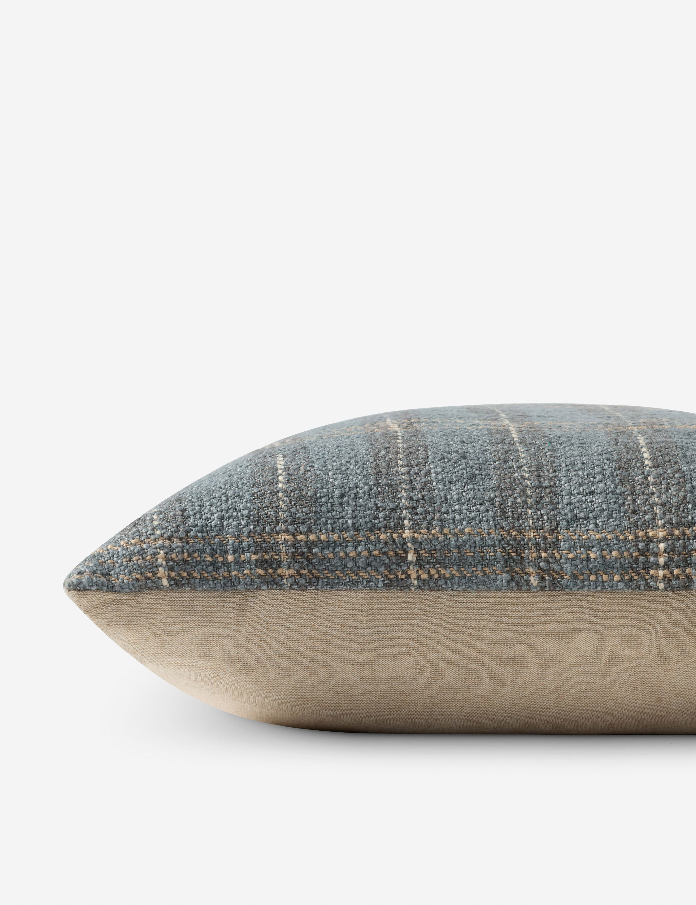 Stockton Pillow by Amber Lewis x Loloi - Blue / 18" x 18" / Polyester
