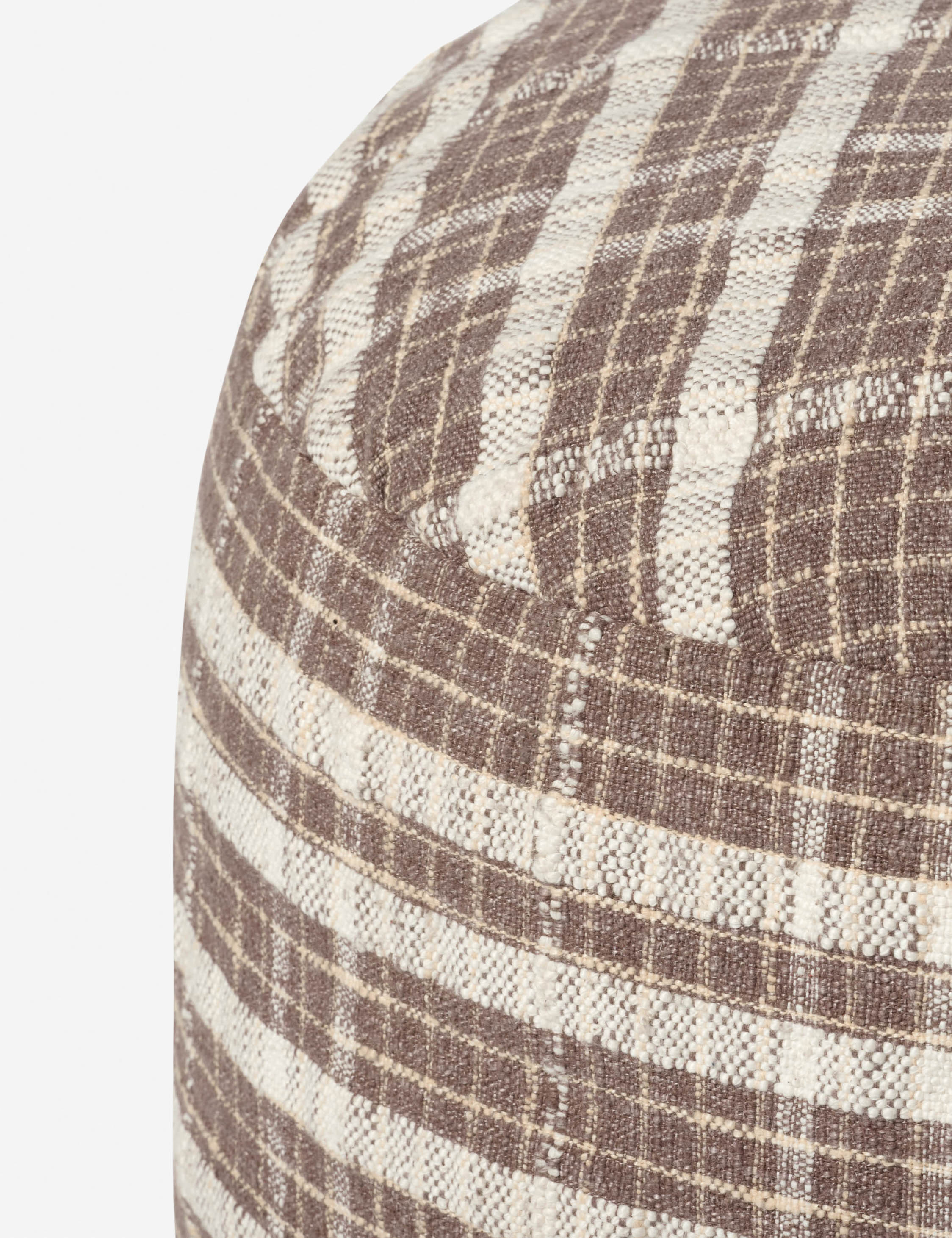 Wallace Pouf by Chris Loves Julia x Loloi - Chocolate
