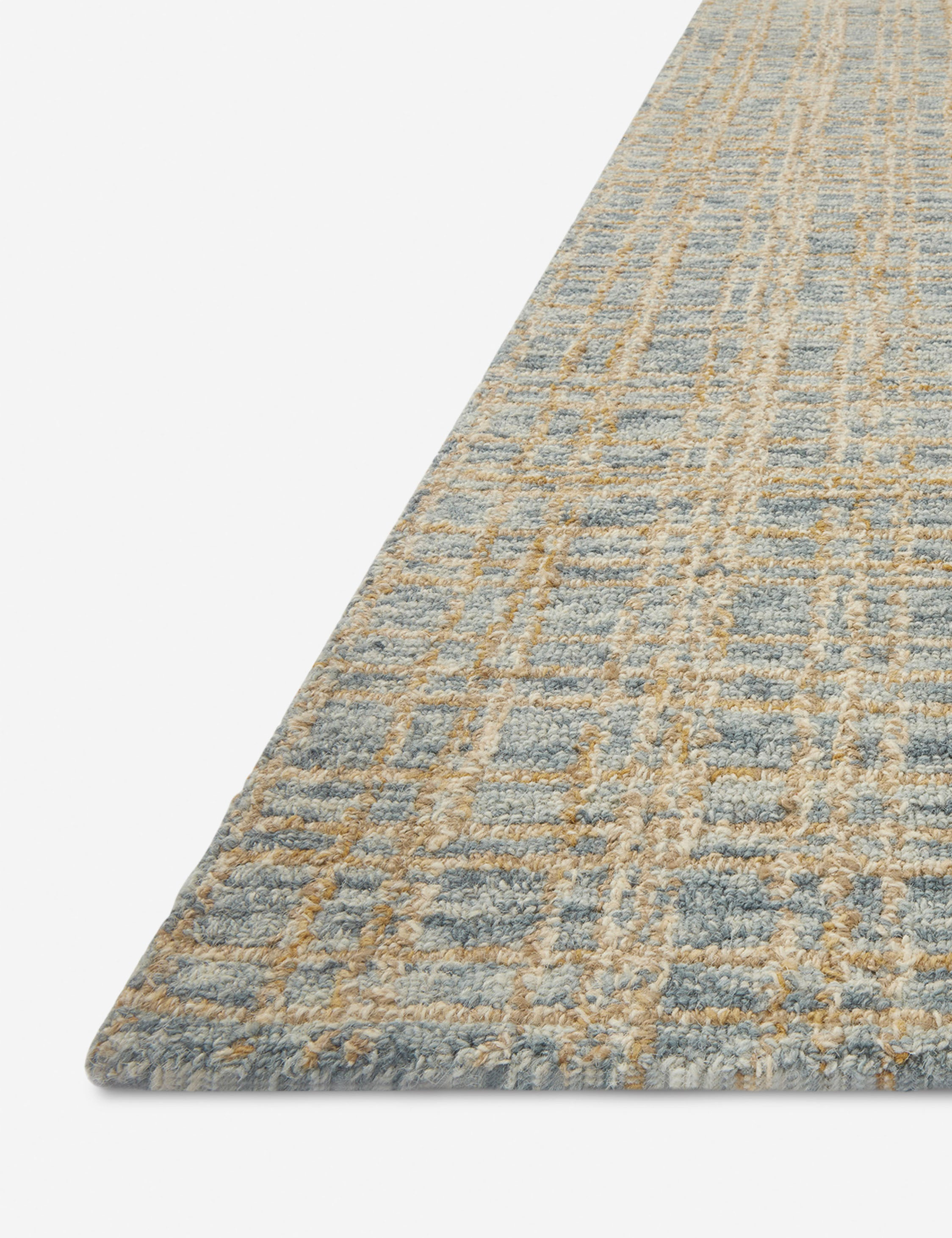 Polly I Hand-Tufted Wool Rug by Chris Loves Julia x Loloi - Blue and Sand / 3'6" x 5'6"