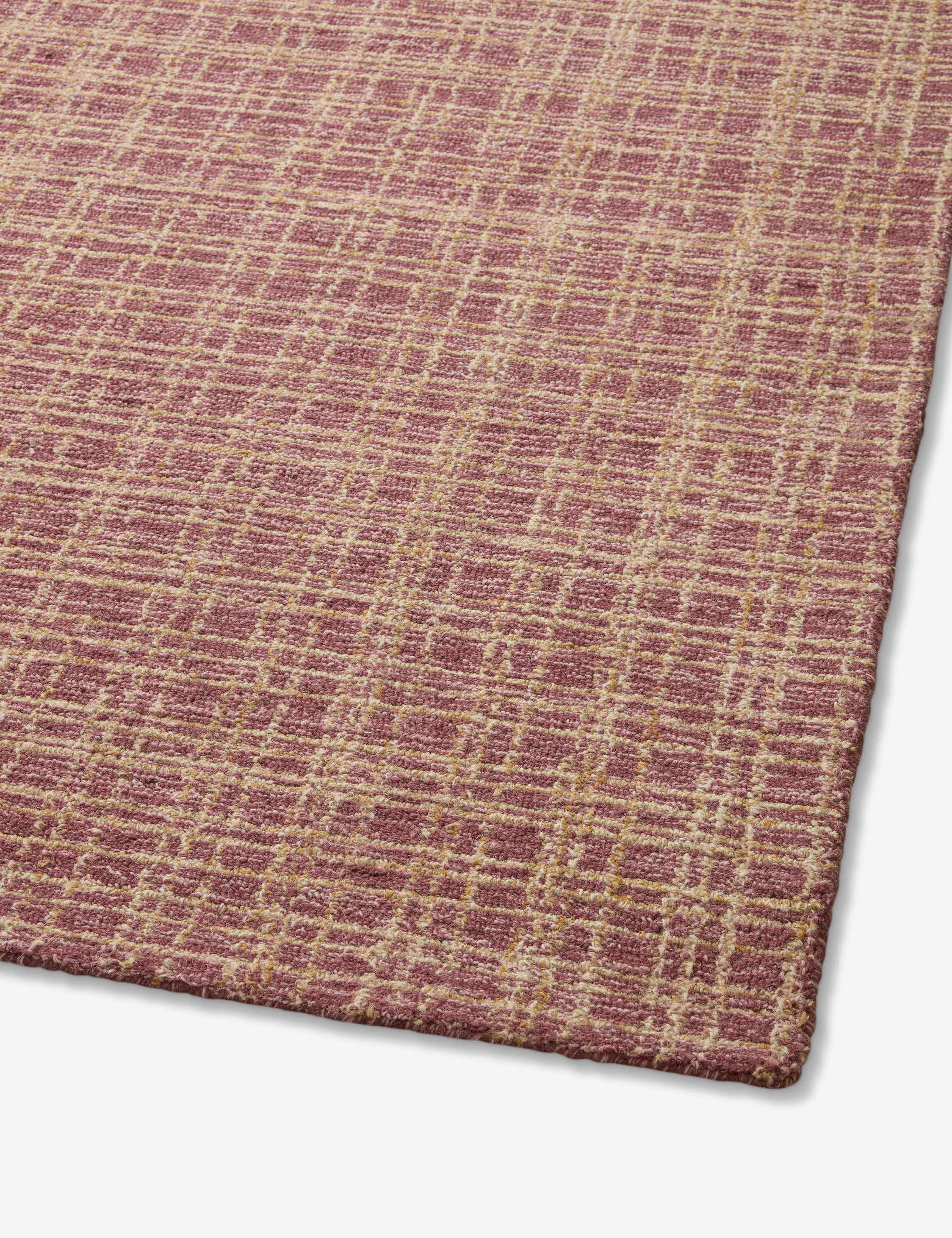 Polly I Hand-Tufted Wool Rug by Chris Loves Julia x Loloi - Berry and Natural / 2'6" x 9'9" Runner