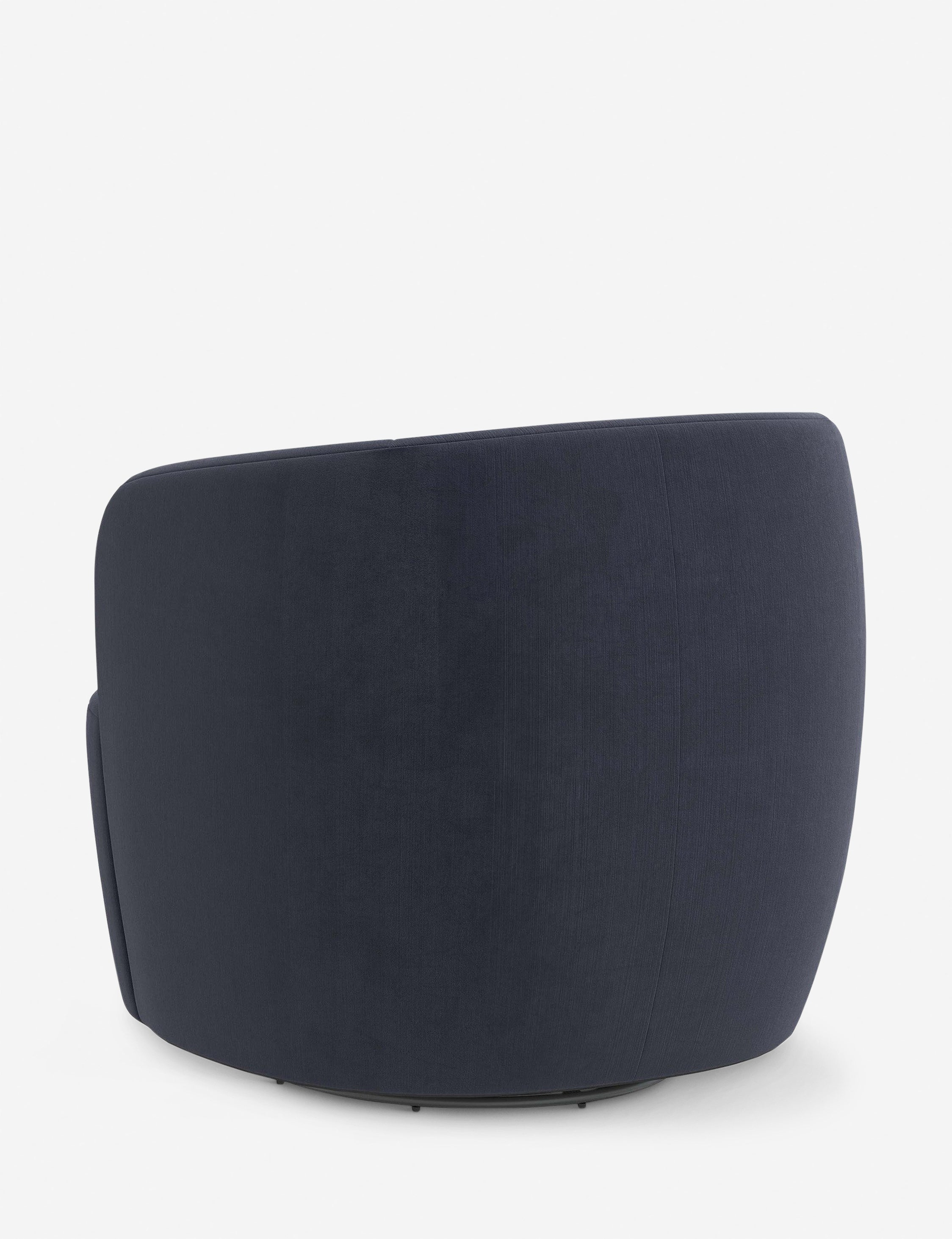 Rue Swivel Chair - Navy Velvet