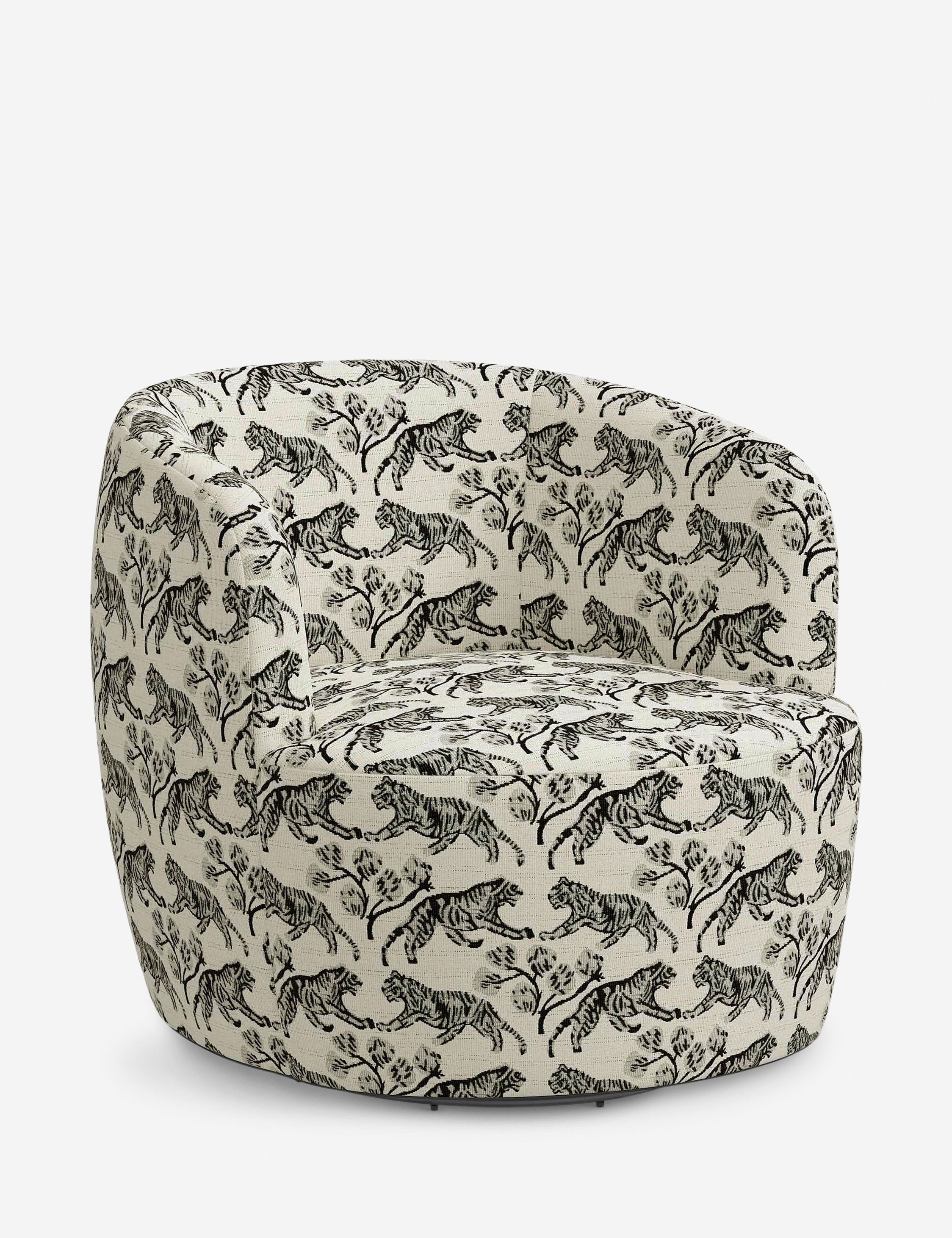 Rue Swivel Chair - Tiger Ivory by Sarah Sherman Samuel