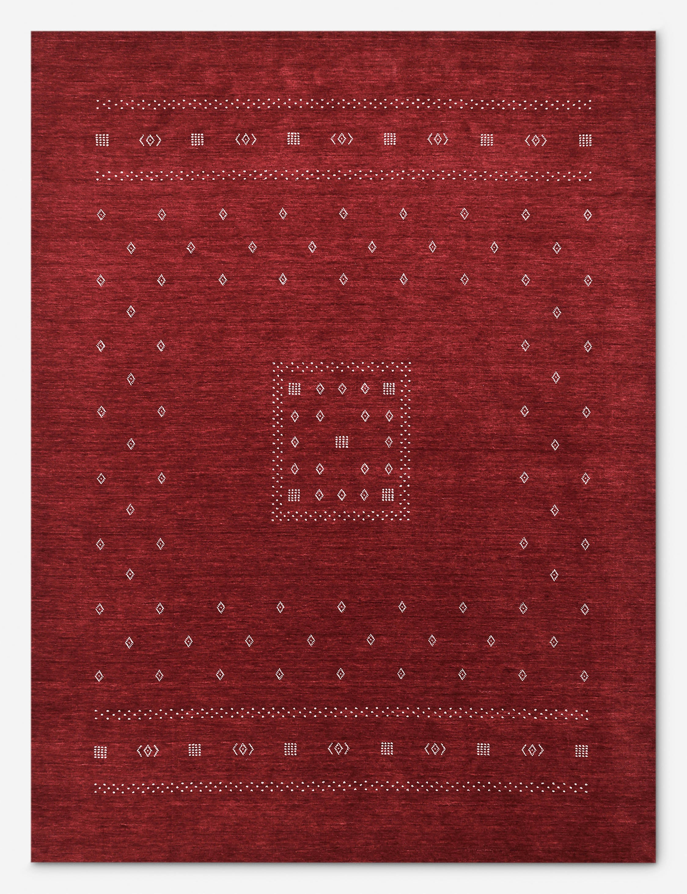 Cyrena Hand-Loomed Wool Rug - Red / 9' x 12'