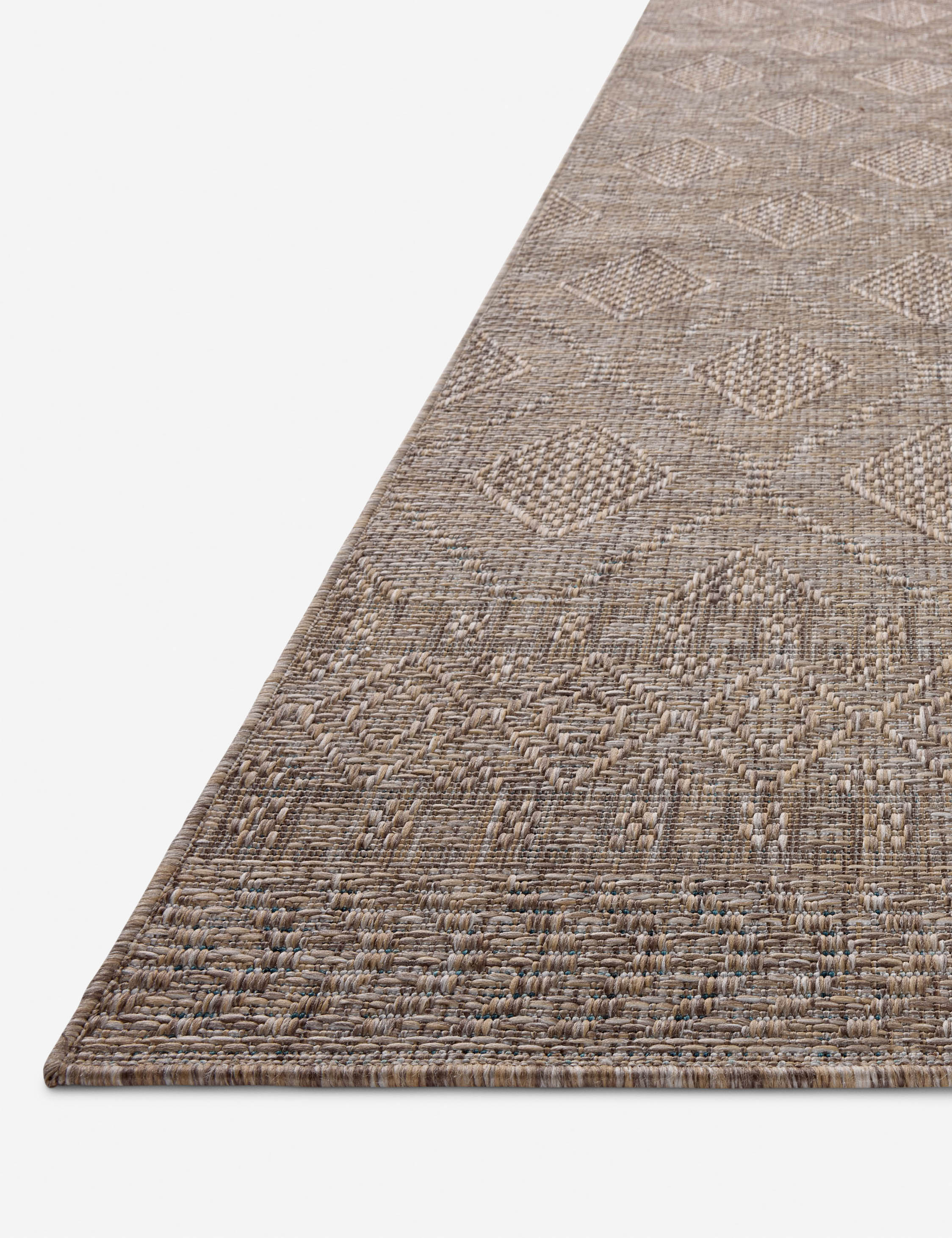 Topanga II Indoor / Outdoor Rug by Amber Lewis x Loloi - Natural and Mist / 3'11" x 5'11"