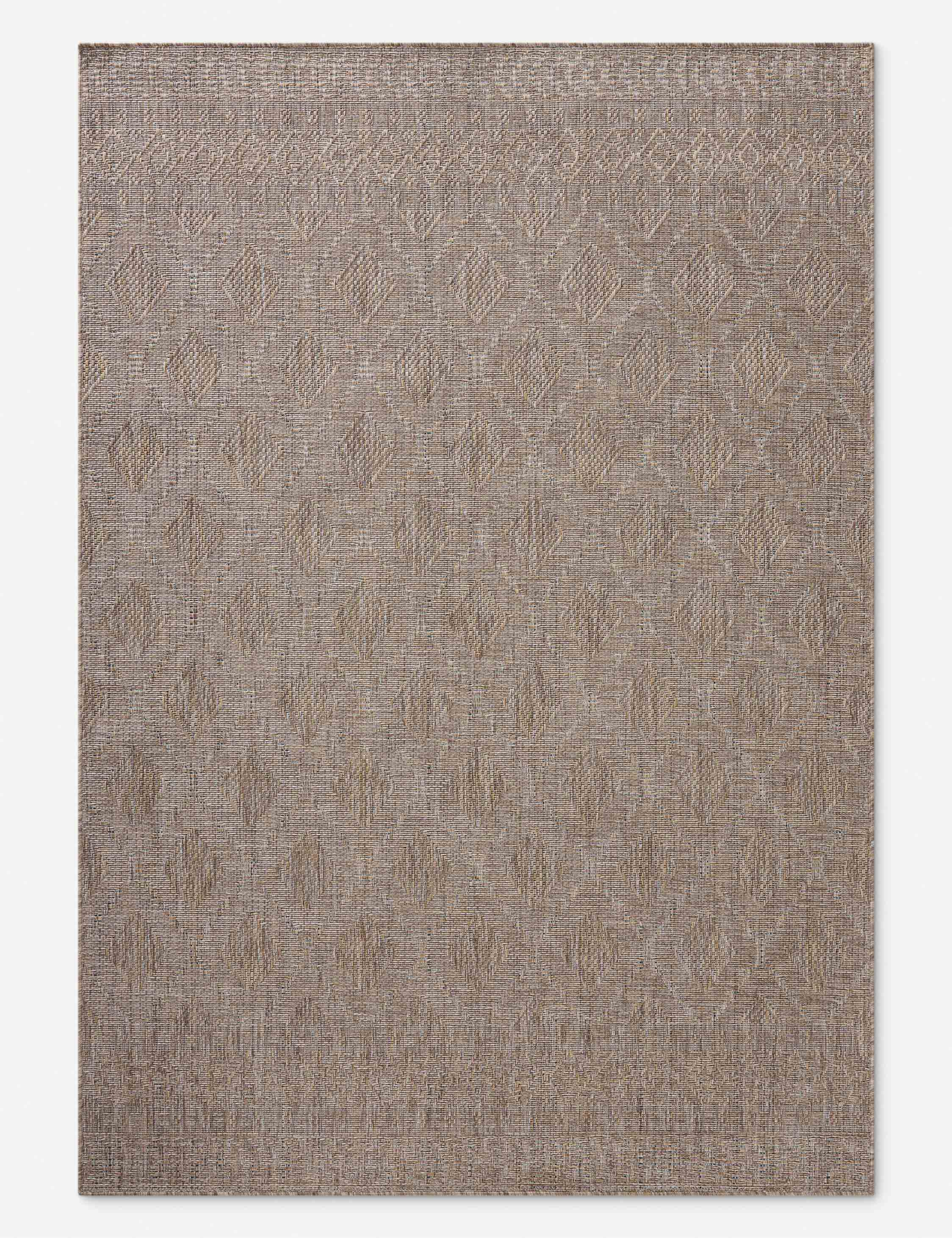 Topanga II Indoor / Outdoor Rug by Amber Lewis x Loloi - Natural and Mist / 3'11" x 5'11"