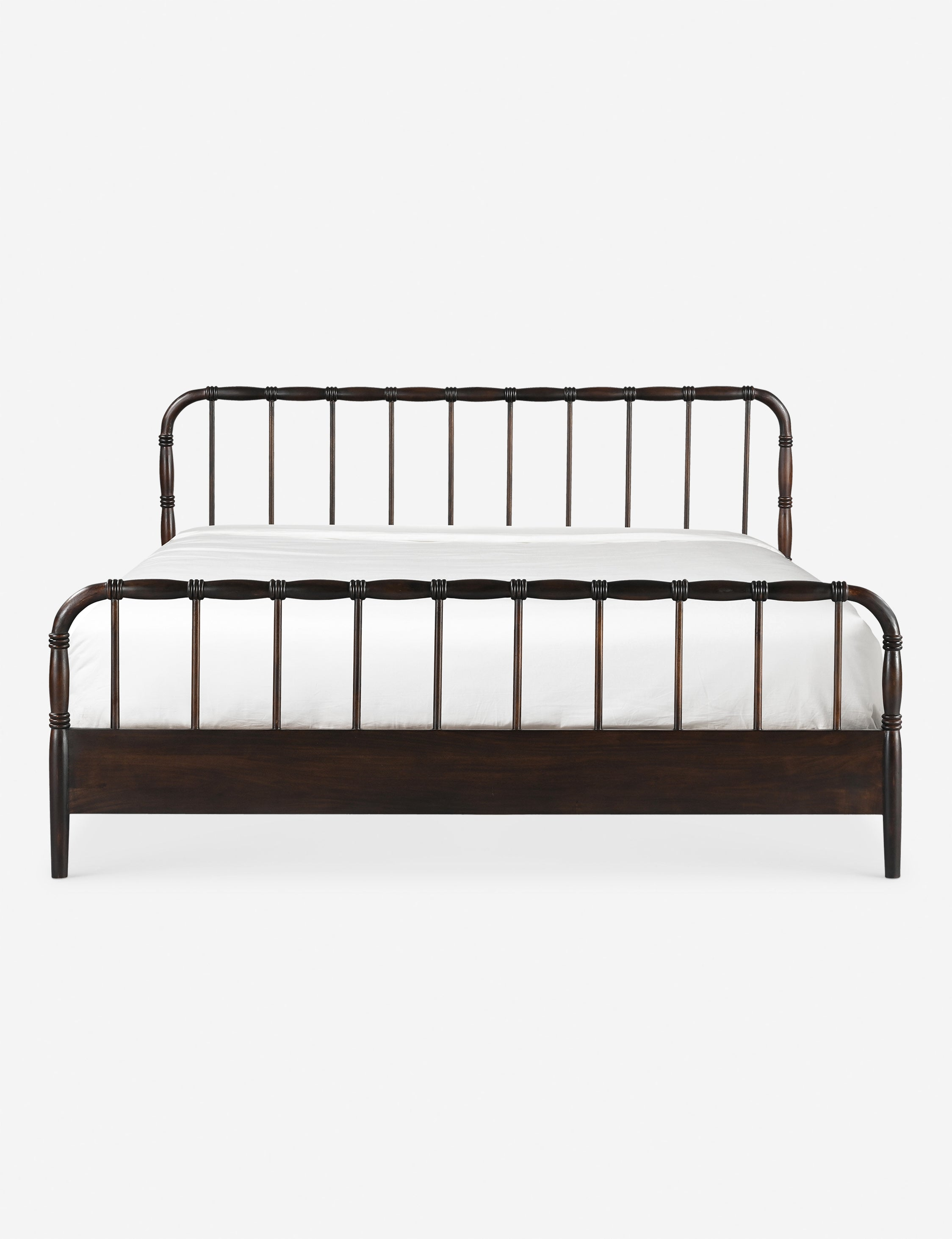 Wallis Platform Bed - Dark Brown / King