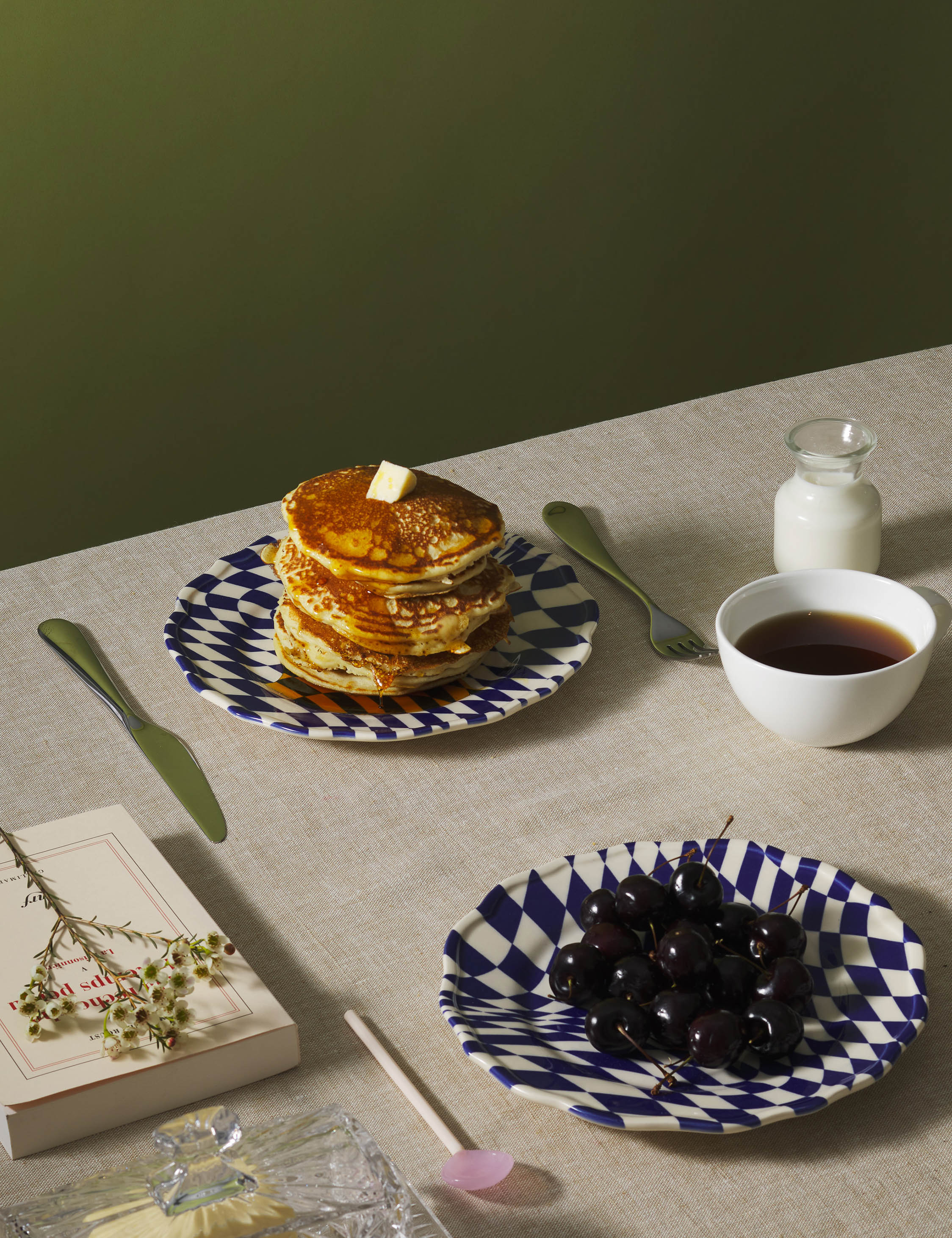 Mafalda Stoneware Dinnerware by Maison Madison - Dessert Plates -Set of 4