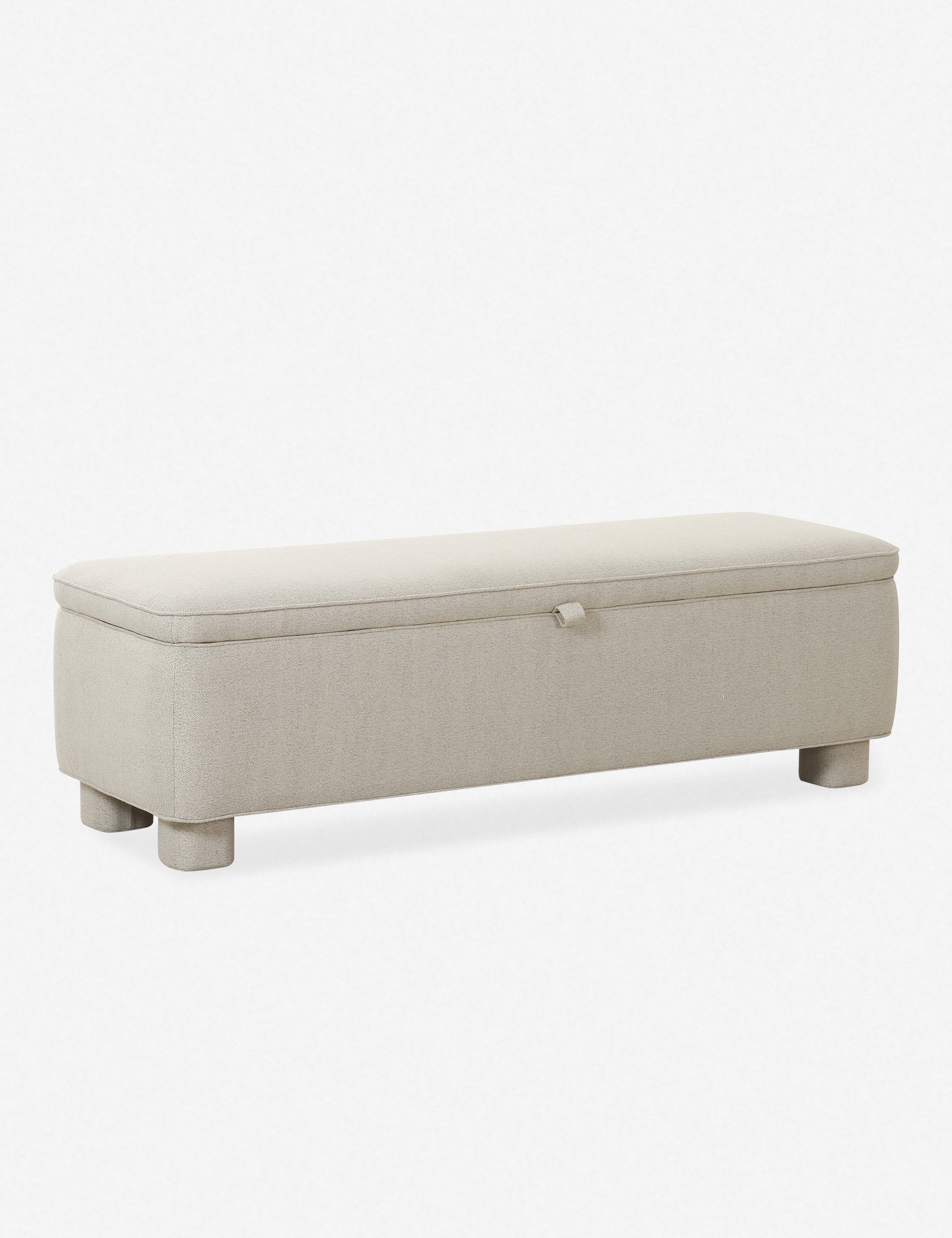 Asner Storage Bench - Light Gray