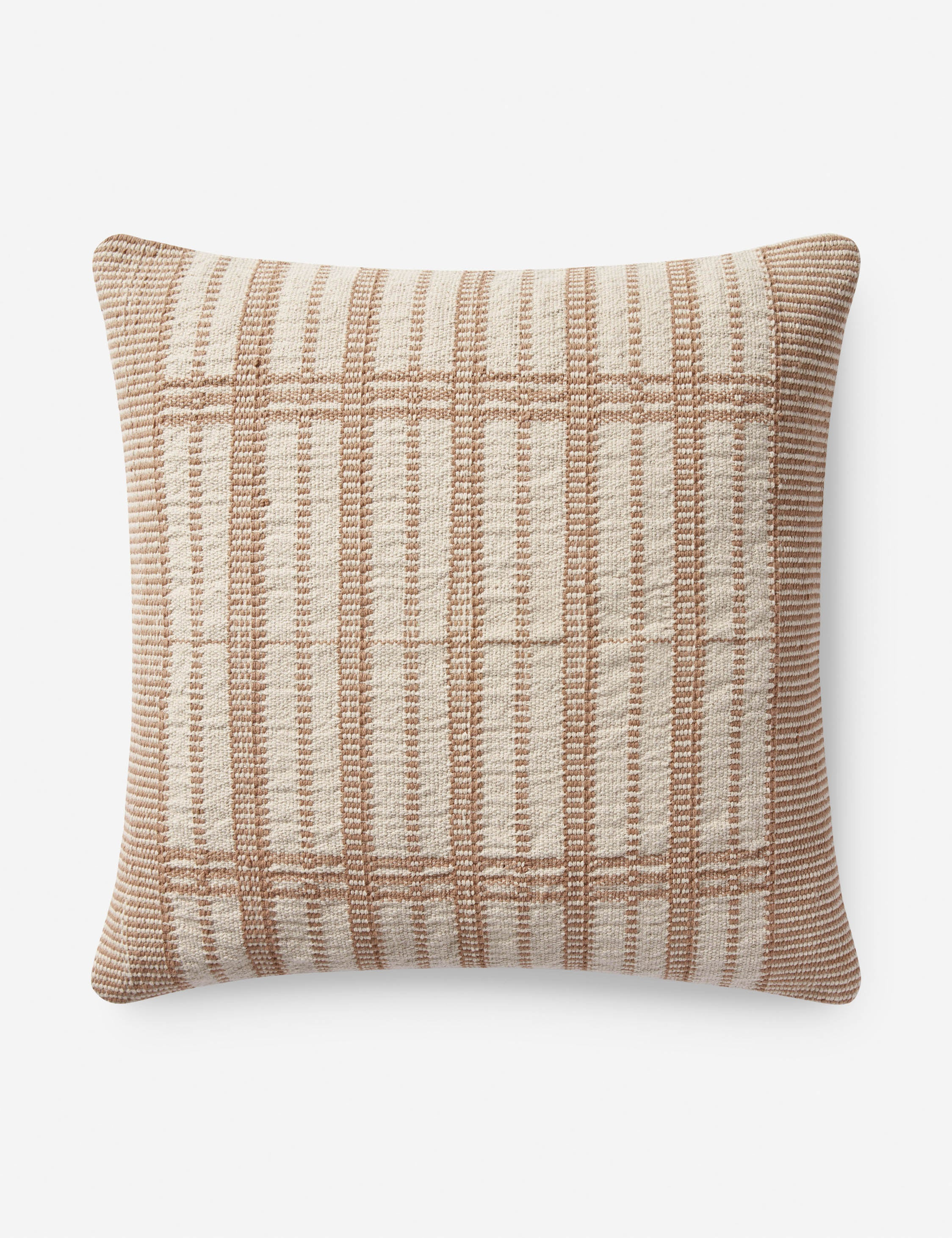 Marion Pillow by Magnolia Home by Joanna Gaines X Loloi - Gold and Beige / Polyester