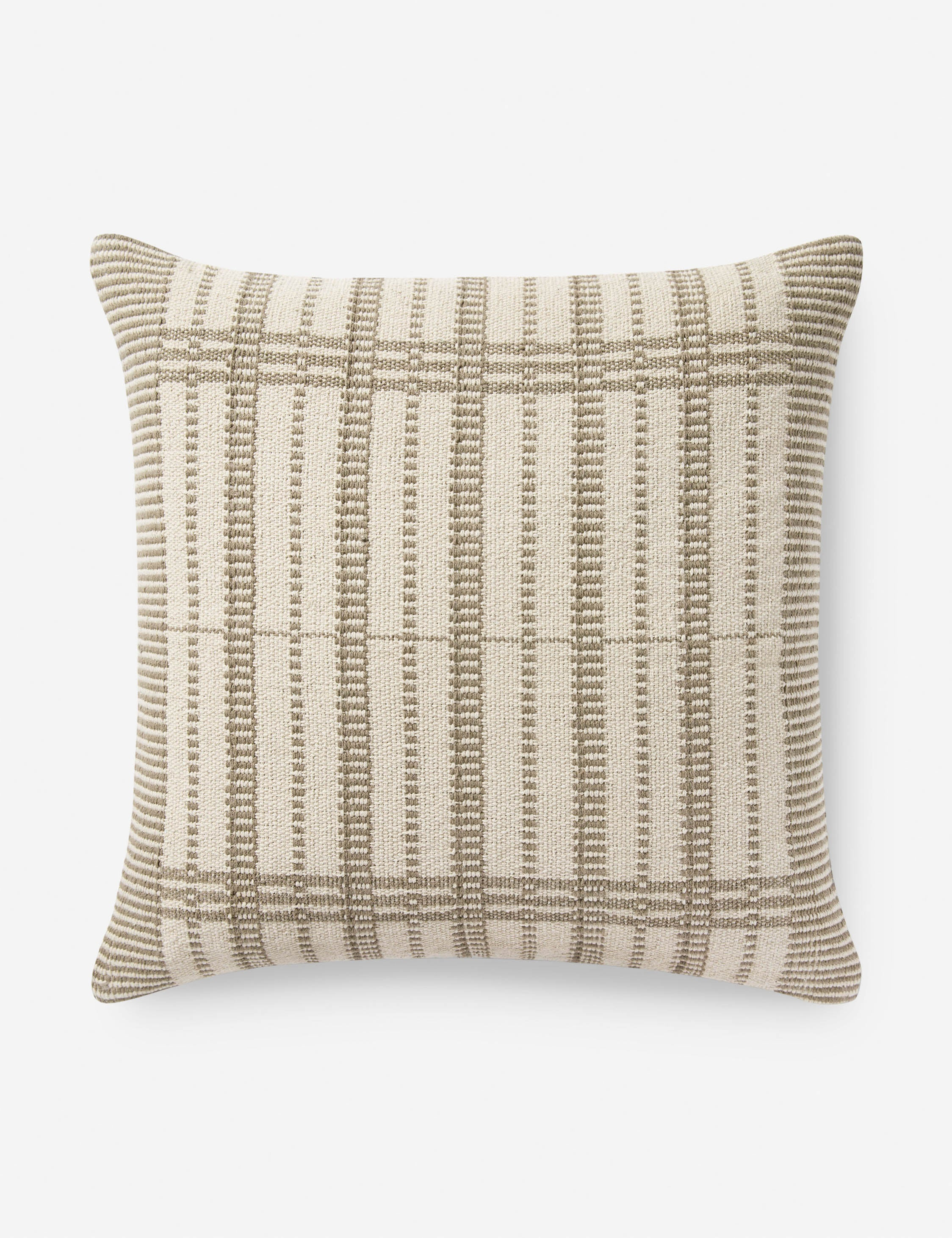 Marion Pillow by Magnolia Home by Joanna Gaines X Loloi - Sage and Beige / Down