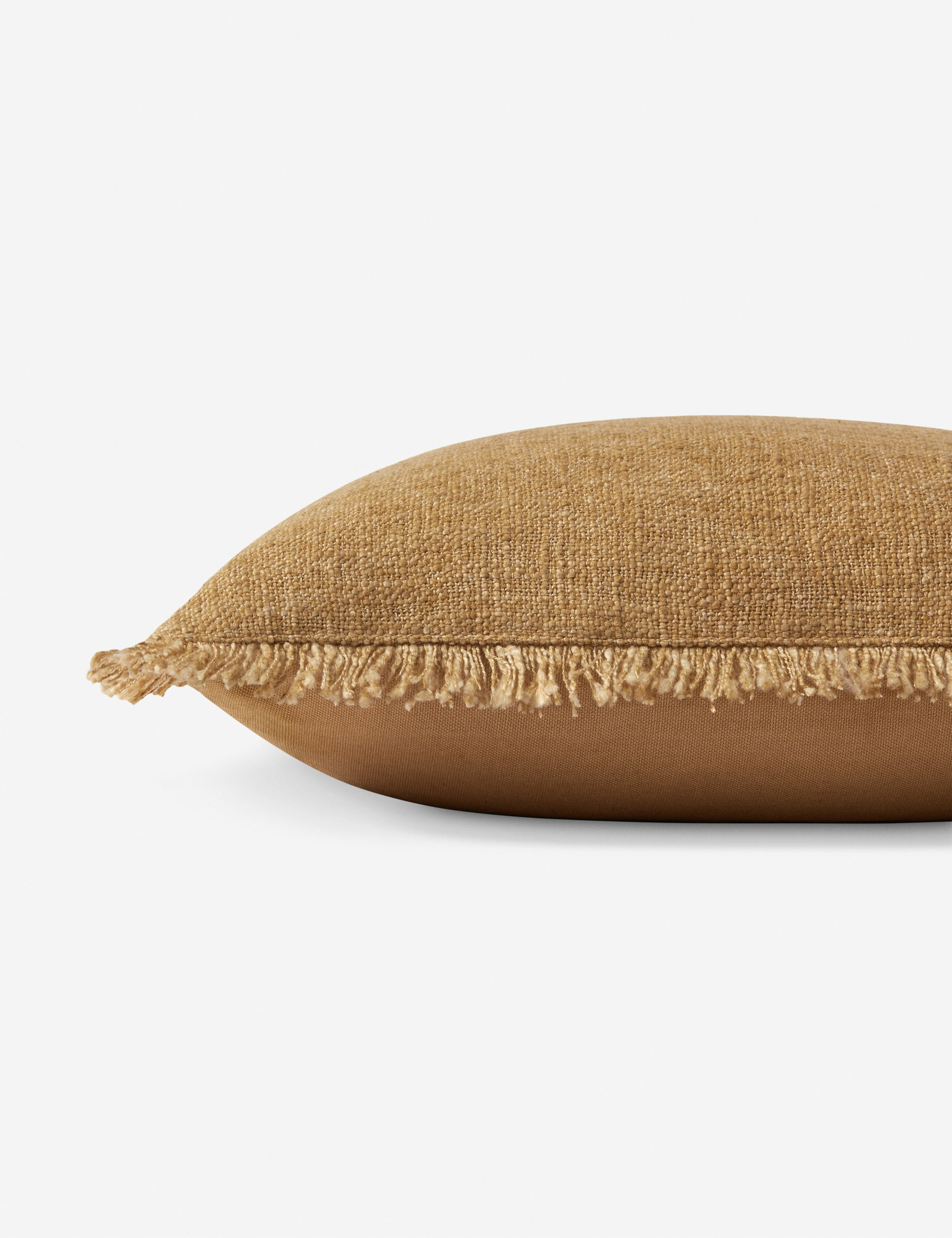 Sable Pillow by Amber Lewis x Loloi - Gold / 13" x 21" / Down