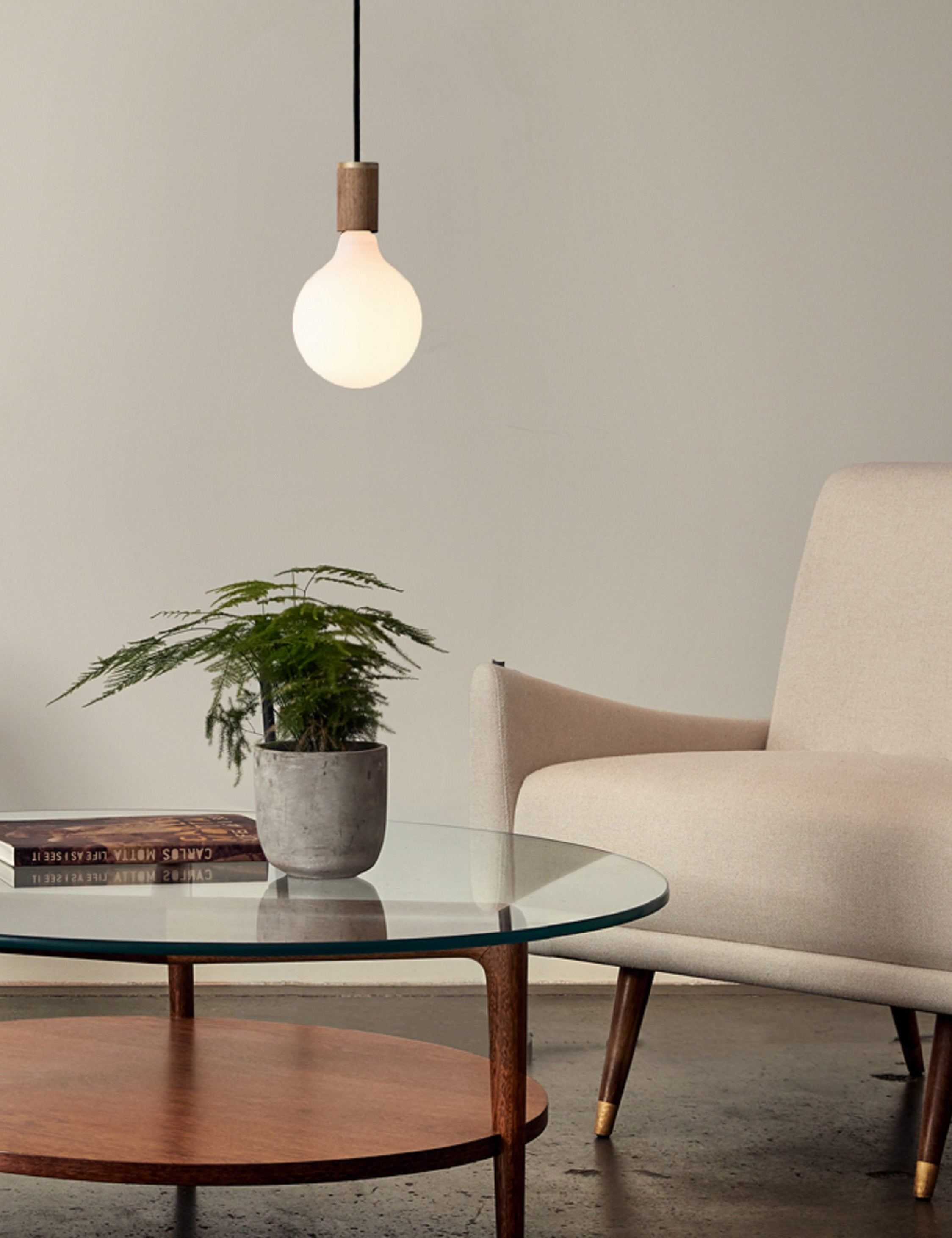 Porcelain III Pendant Light by Tala - Oak / 5"Dia